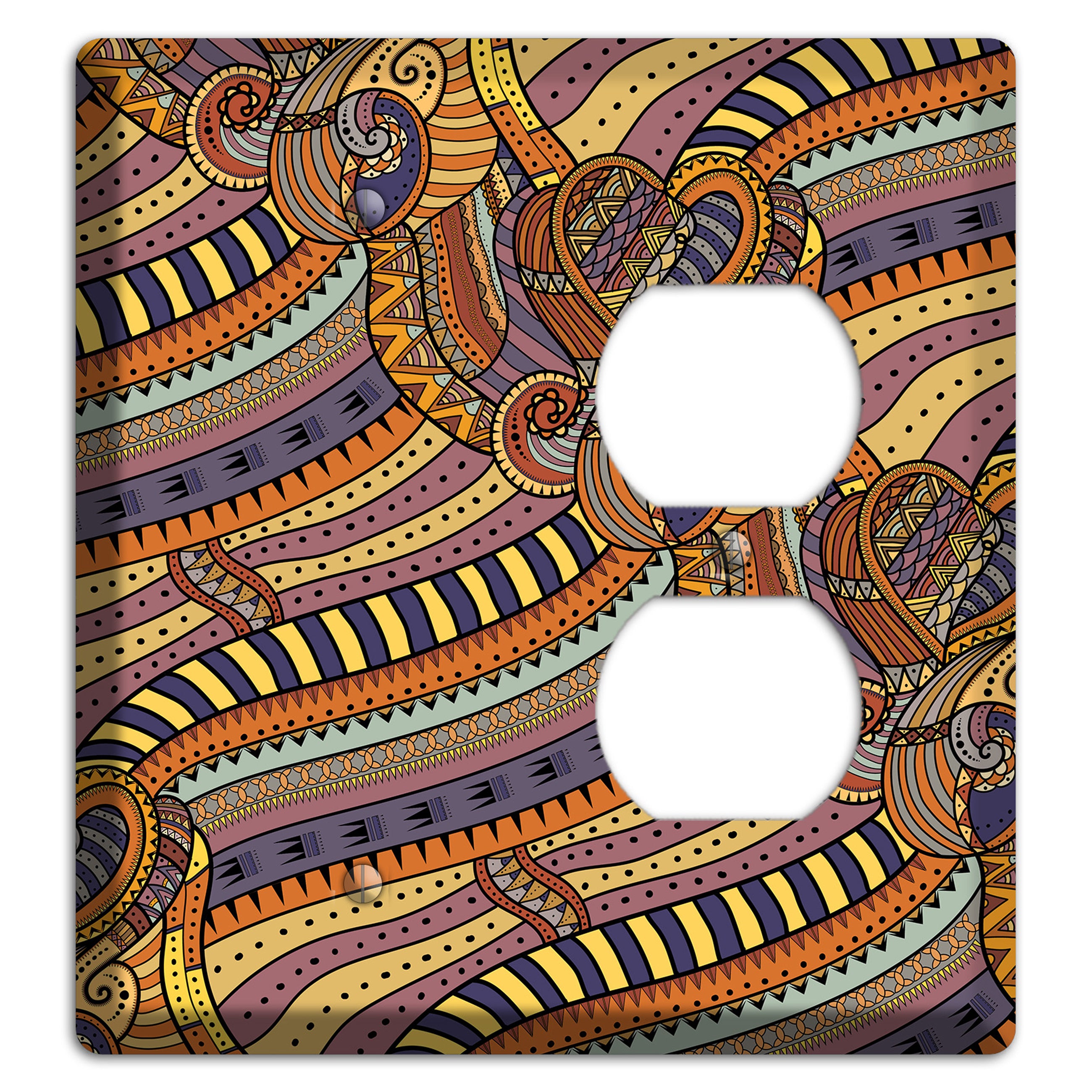 Retro Flourish 7 Blank / Duplex Wallplate