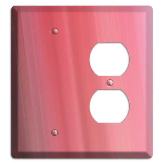 Coral Pink Ray of Light Blank / Duplex Wallplate