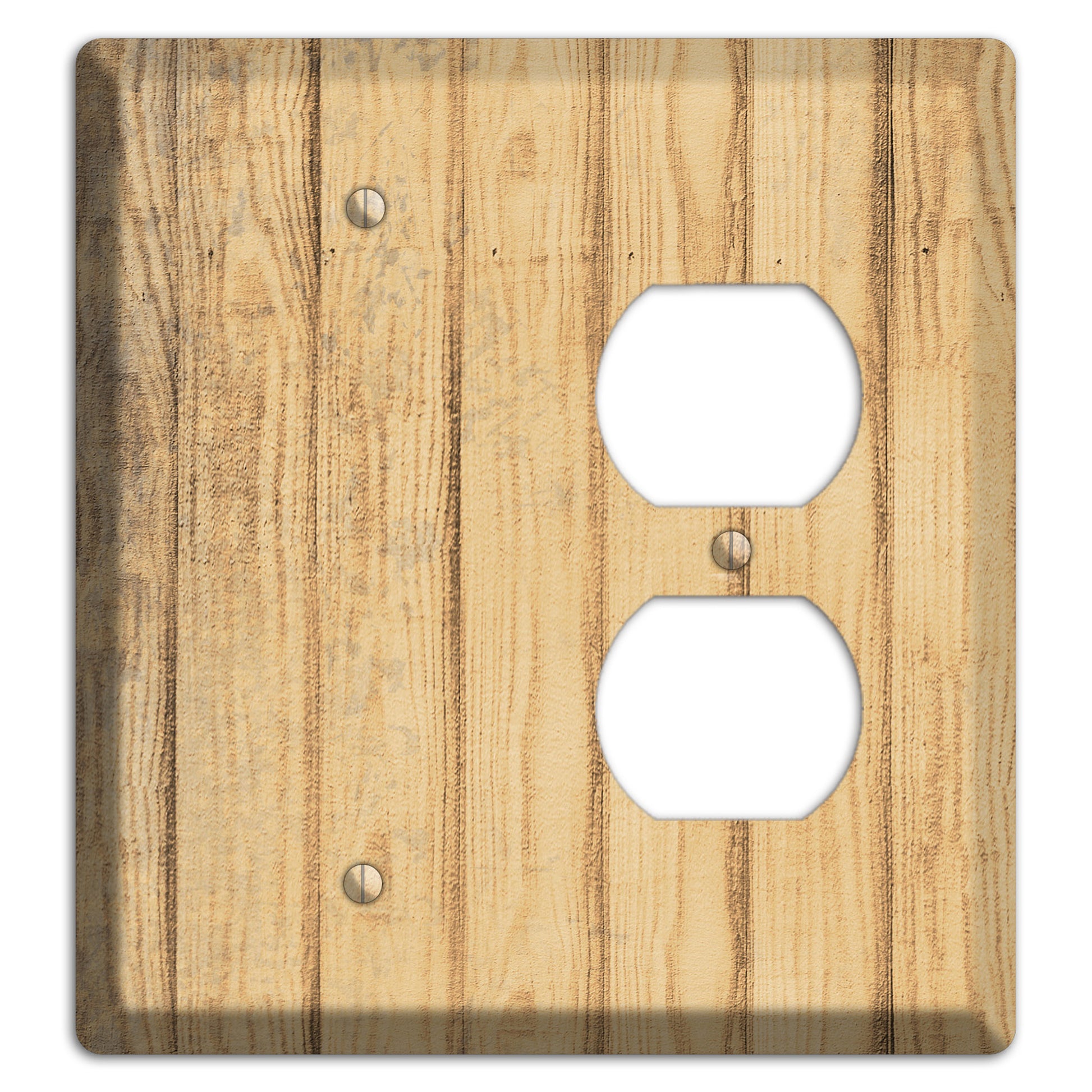 Twine Weathered Wood Blank / Duplex Wallplate