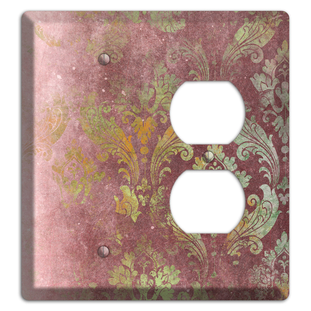 Roman Coffee Whimsical Damask Blank / Duplex Wallplate