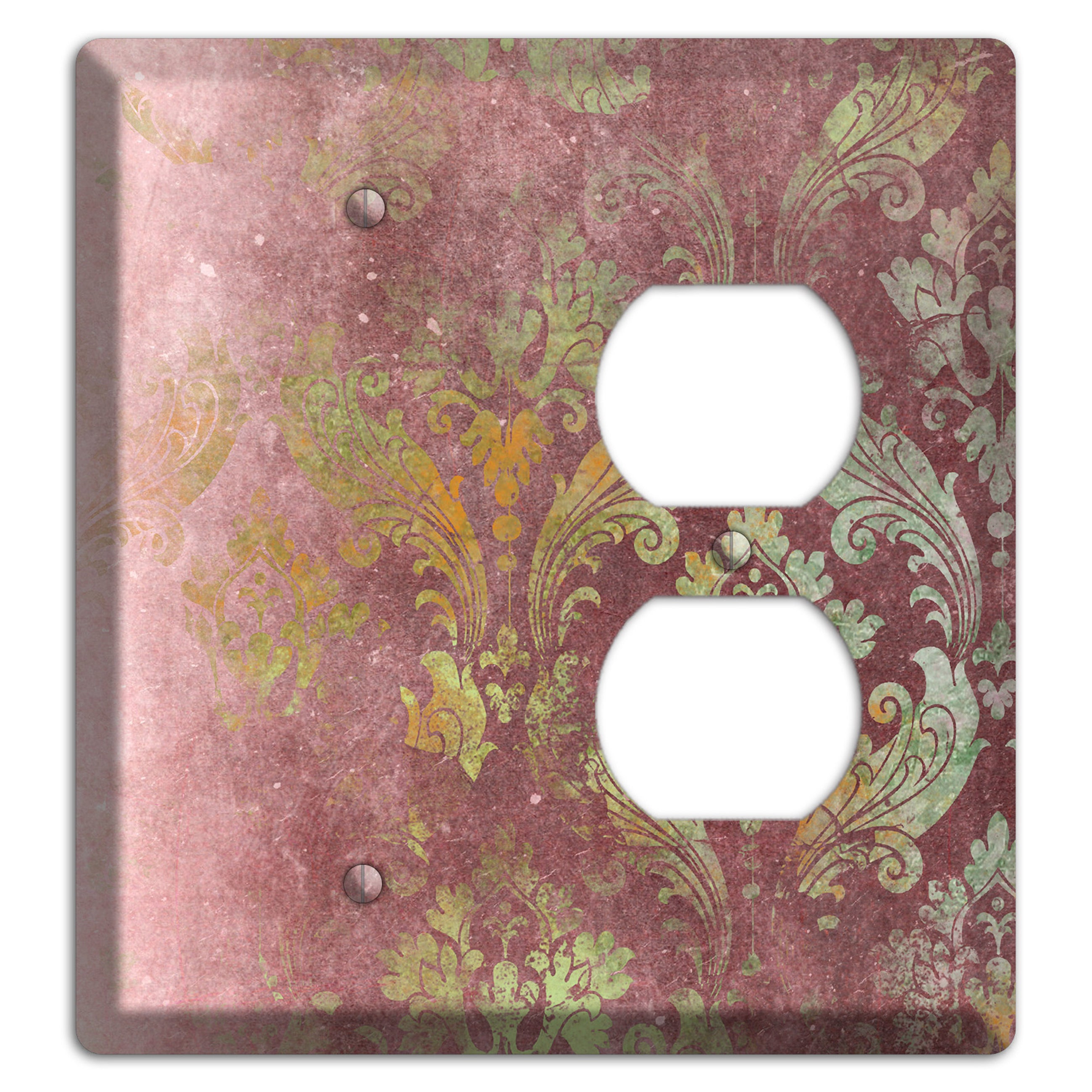 Roman Coffee Whimsical Damask Blank / Duplex Wallplate