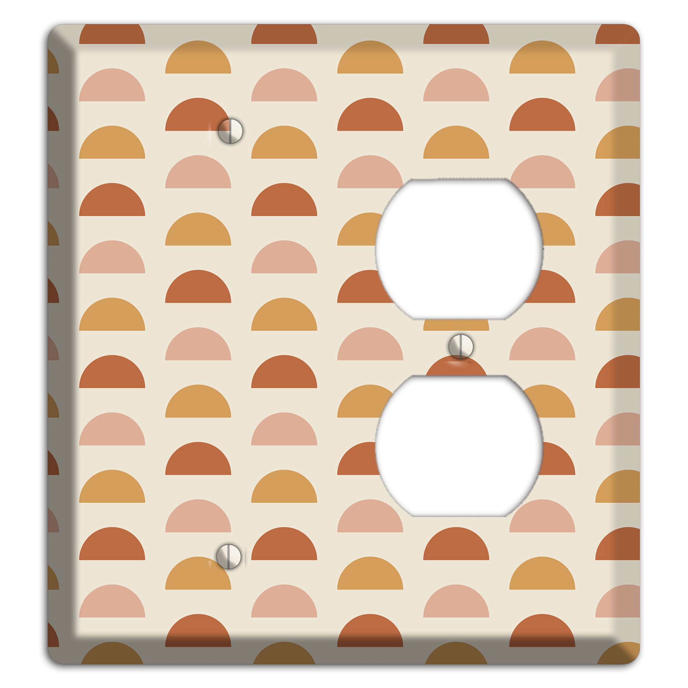 Peachy Half Moons Blank / Duplex Wallplate