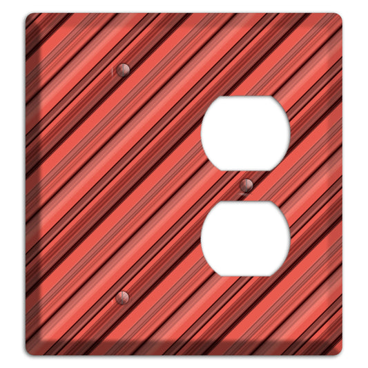 Red Stripes 2 Blank / Duplex Wallplate