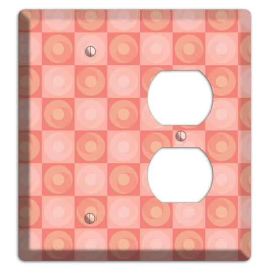 Pink Tiled Circles Blank / Duplex Wallplate