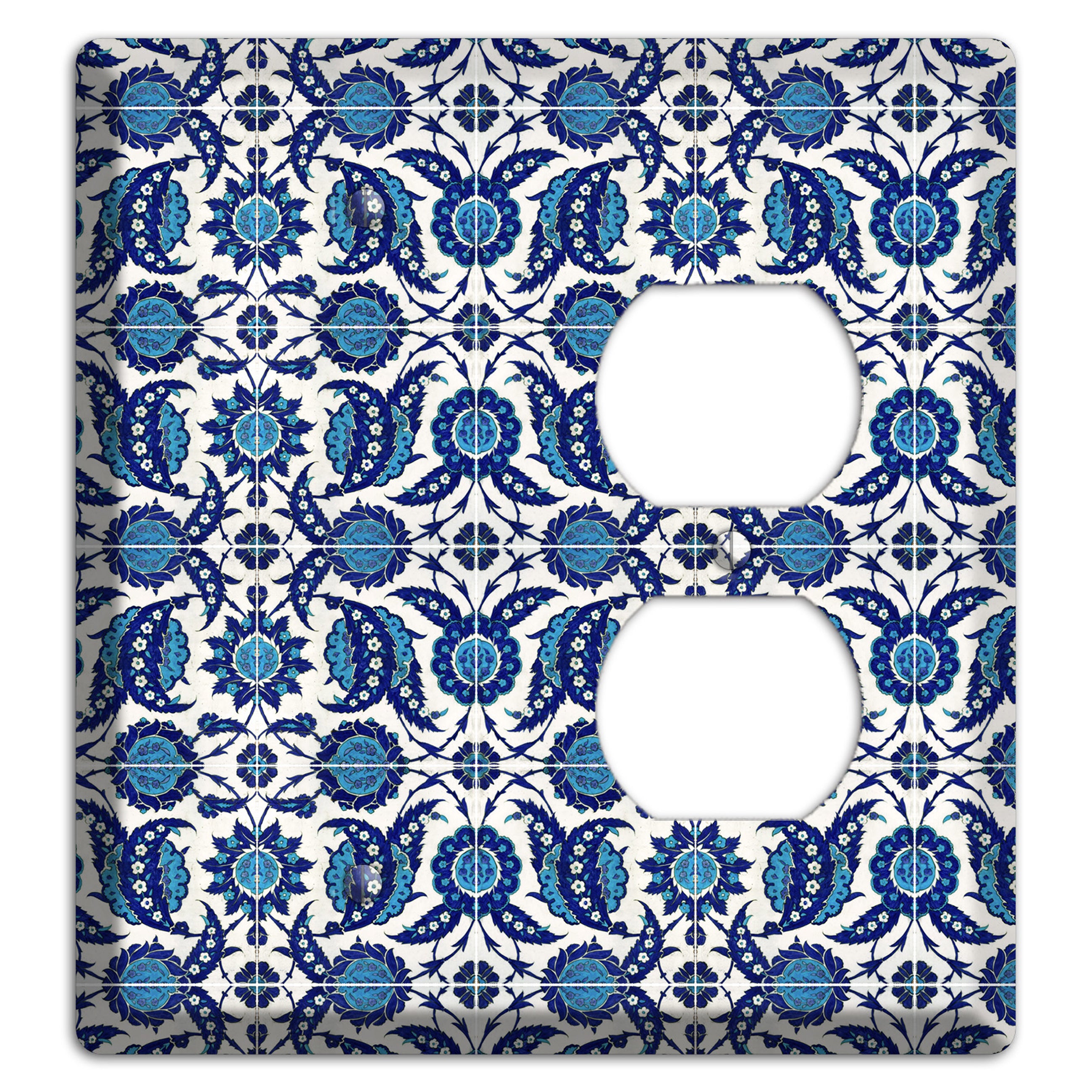 Ornate Paisley Tile Blank / Duplex Wallplate