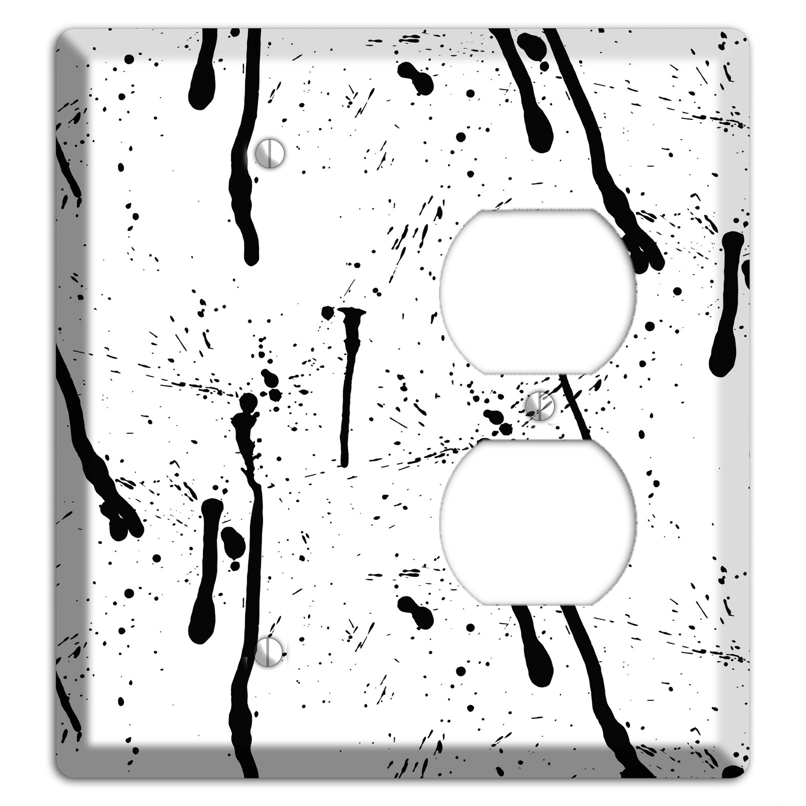 Ink Drips 4 Blank / Duplex Wallplate
