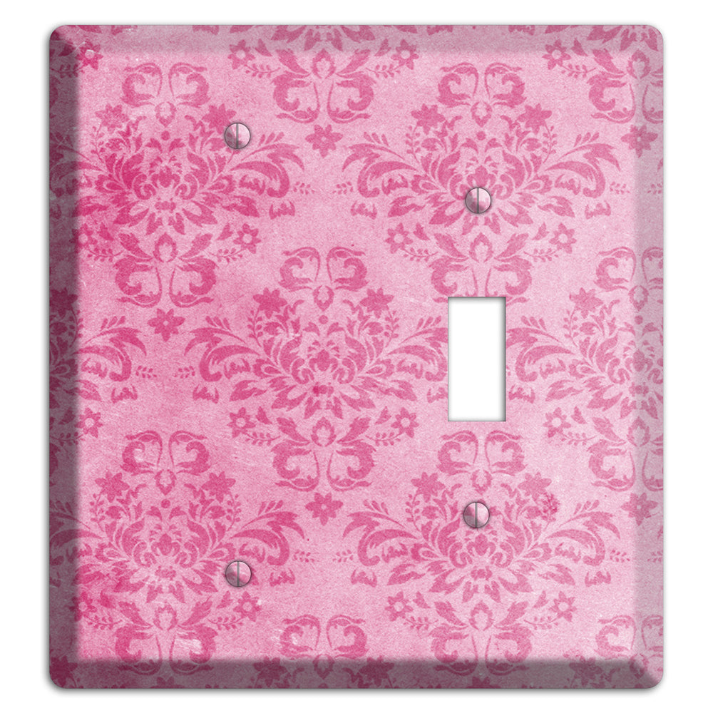 Beauty Bush Pink Texture Blank / Toggle Wallplate