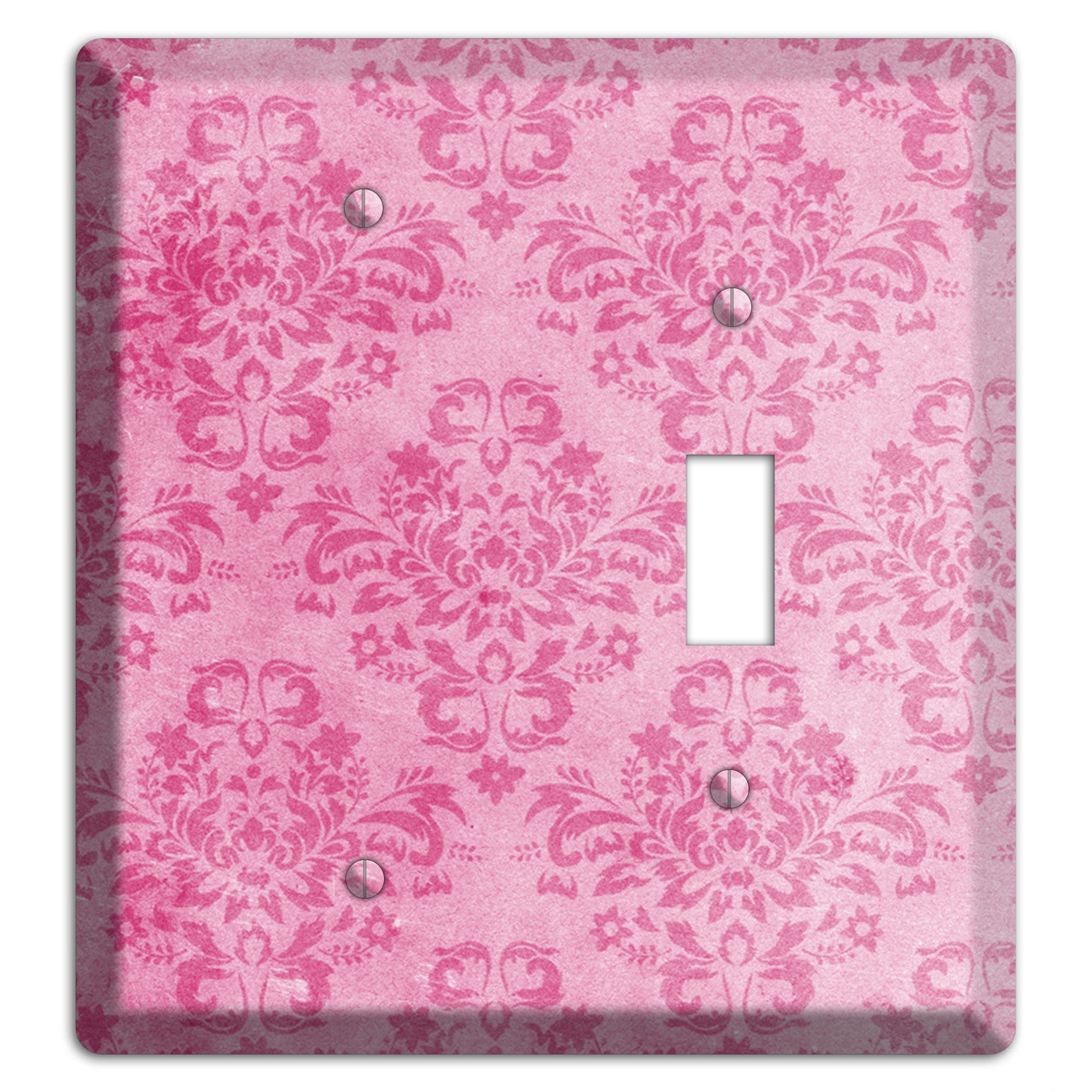 Beauty Bush Pink Texture Blank / Toggle Wallplate