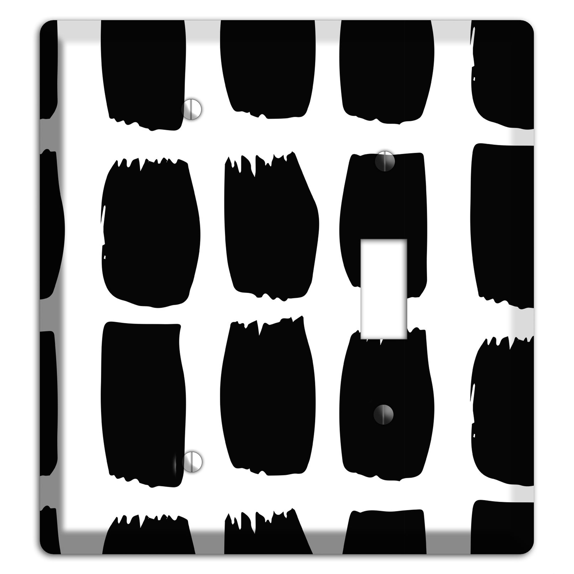 Ink Brushstrokes 7 Blank / Toggle Wallplate