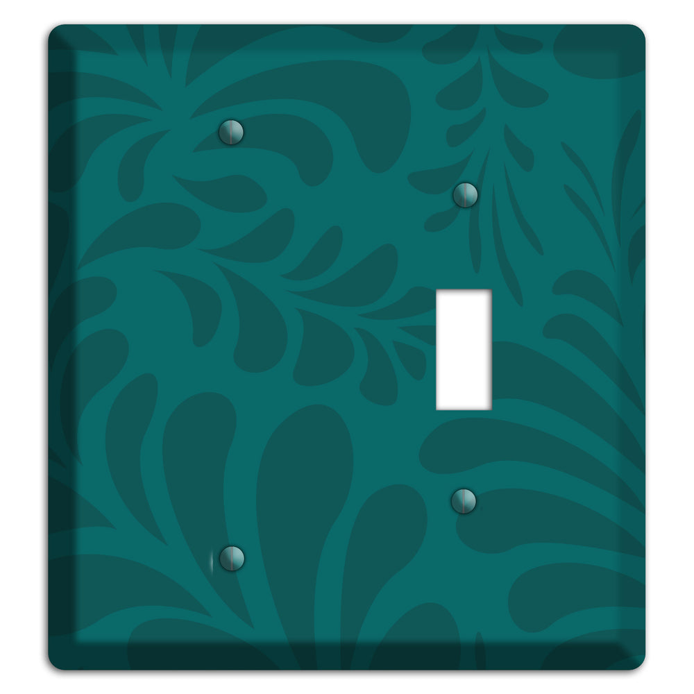 Jade Herati Blank / Toggle Wallplate