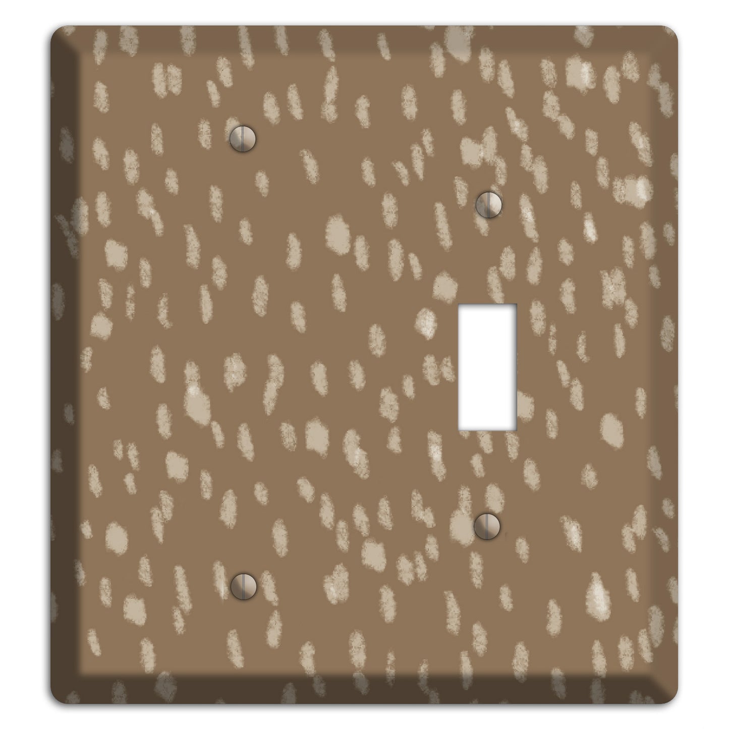 Brown and White Speckle Blank / Toggle Wallplate