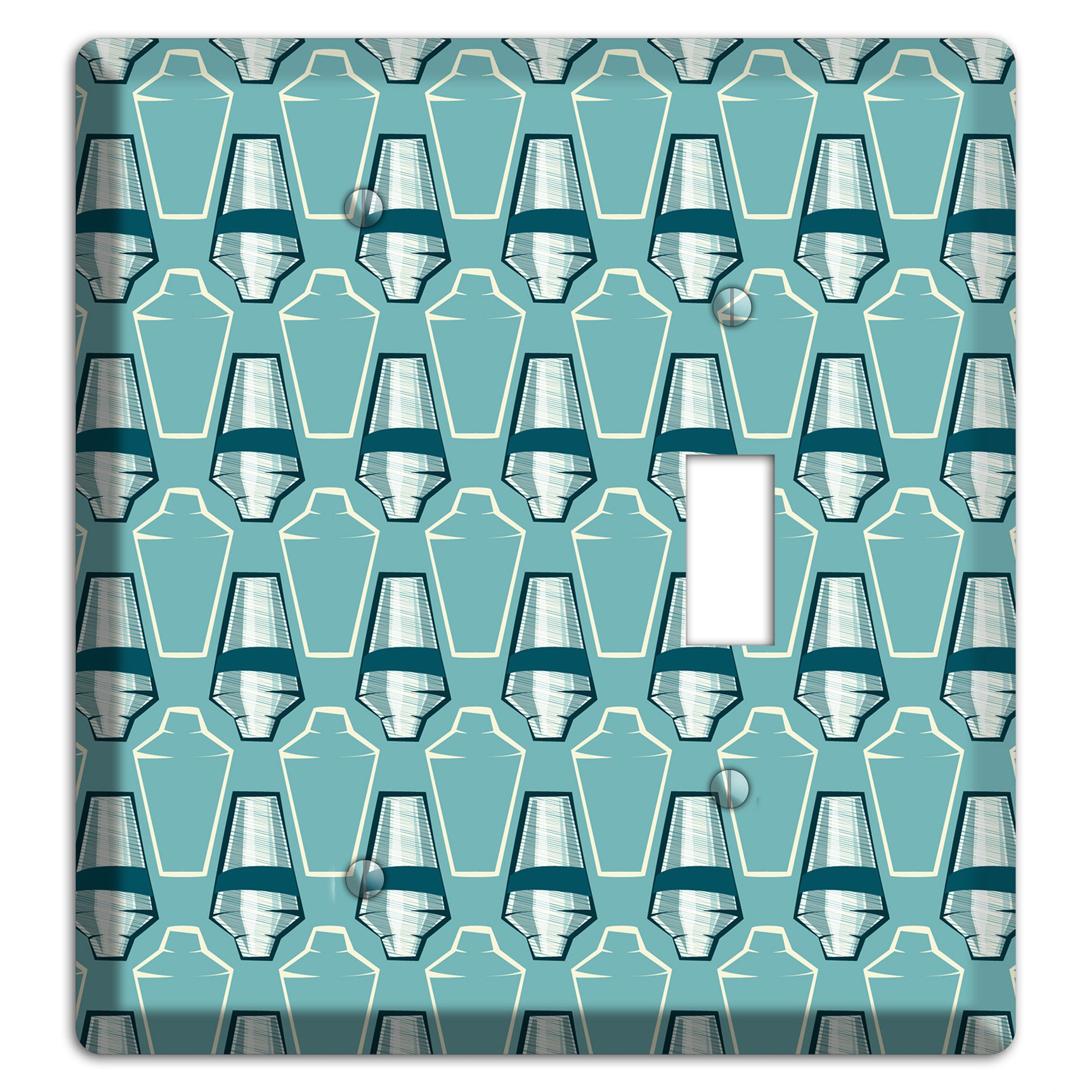 Cocktail Shakers Blank / Toggle Wallplate
