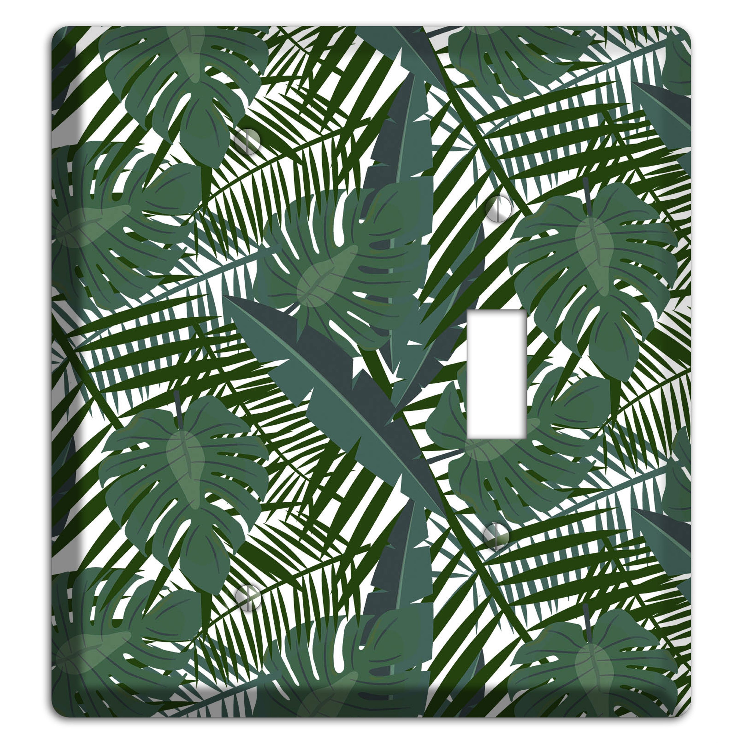 Leaves Style Q Blank / Toggle Wallplate