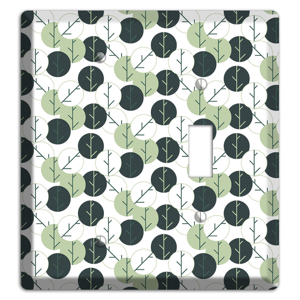 Leaves Style F Blank / Toggle Wallplate