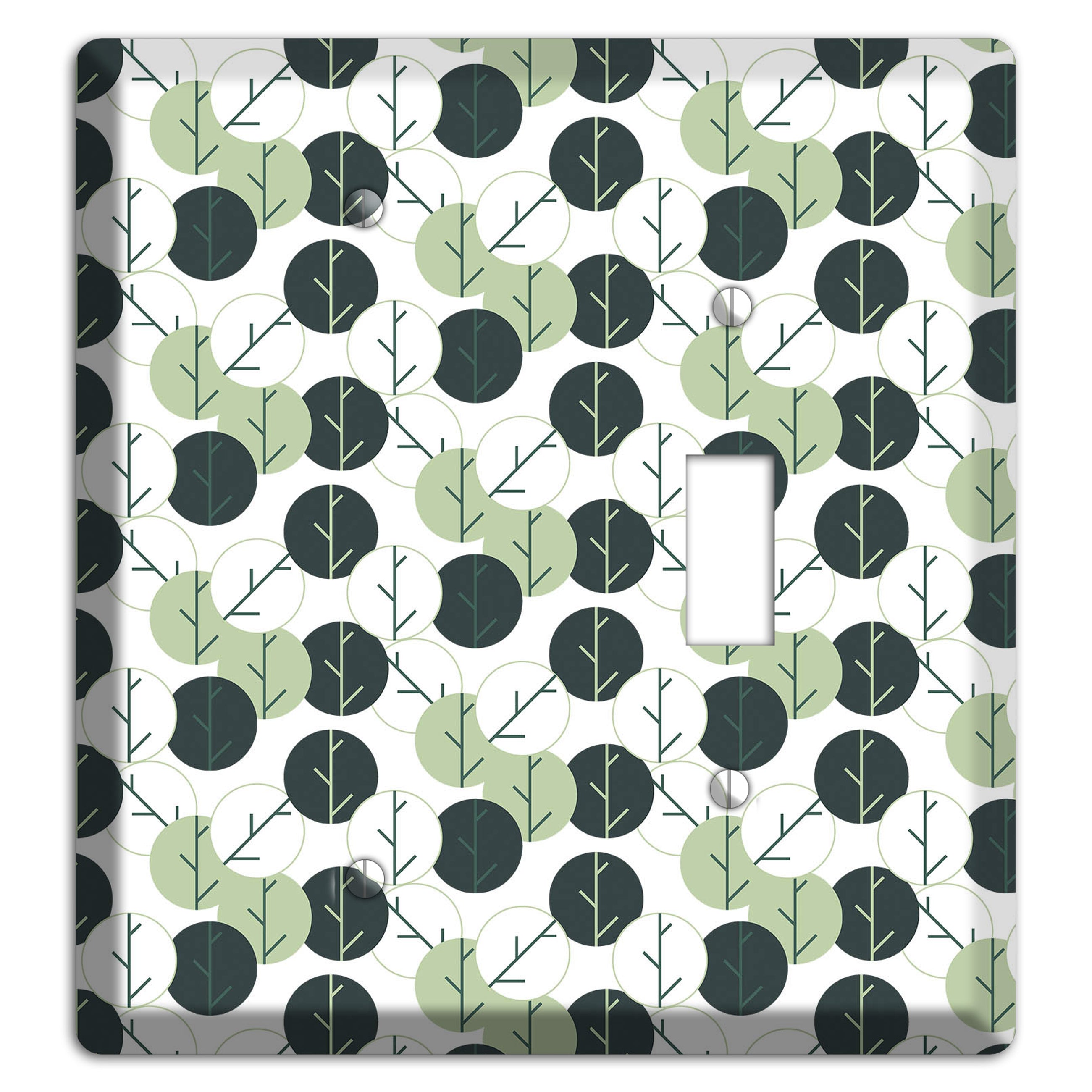 Leaves Style F Blank / Toggle Wallplate