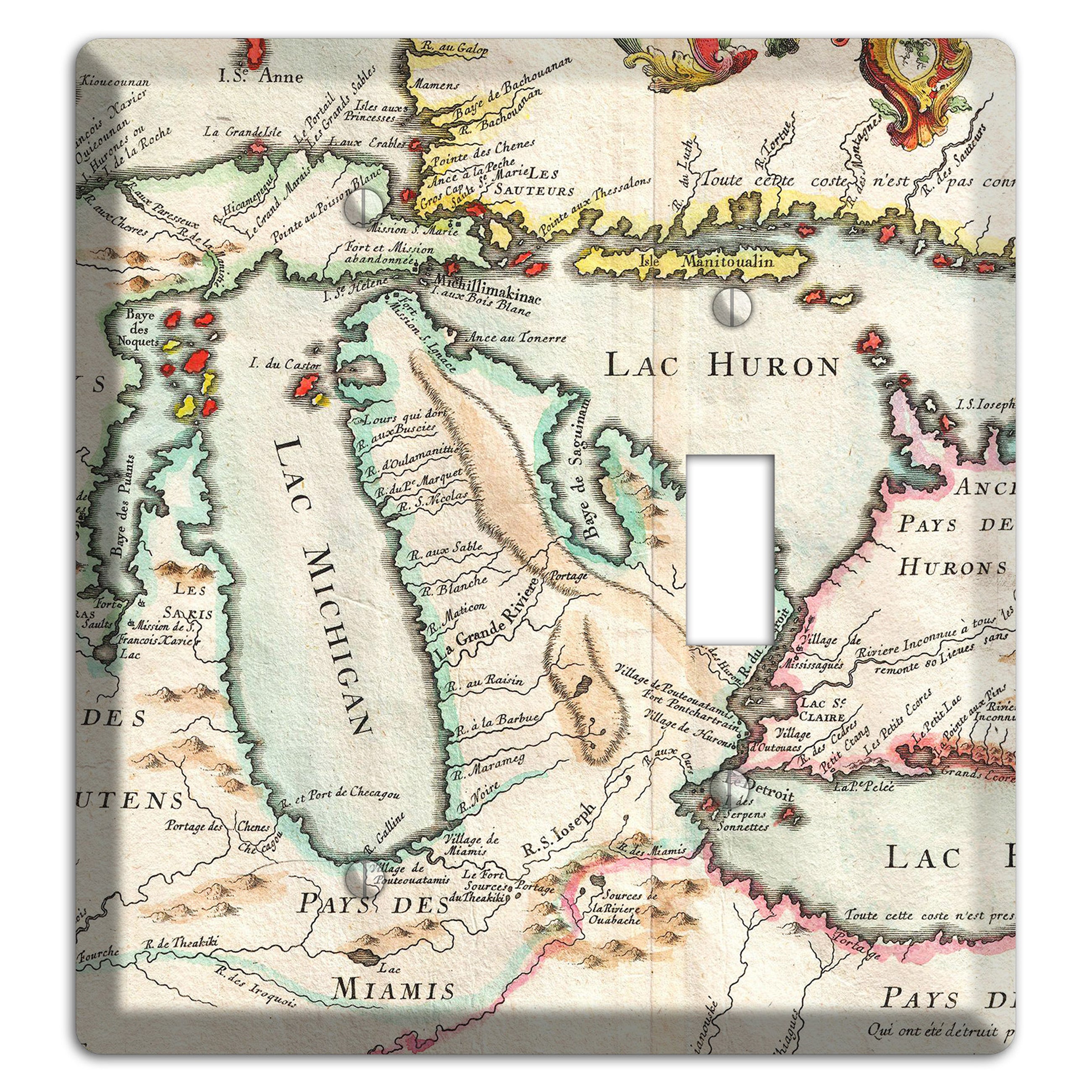 Lake Michigan Blank / Toggle Wallplate