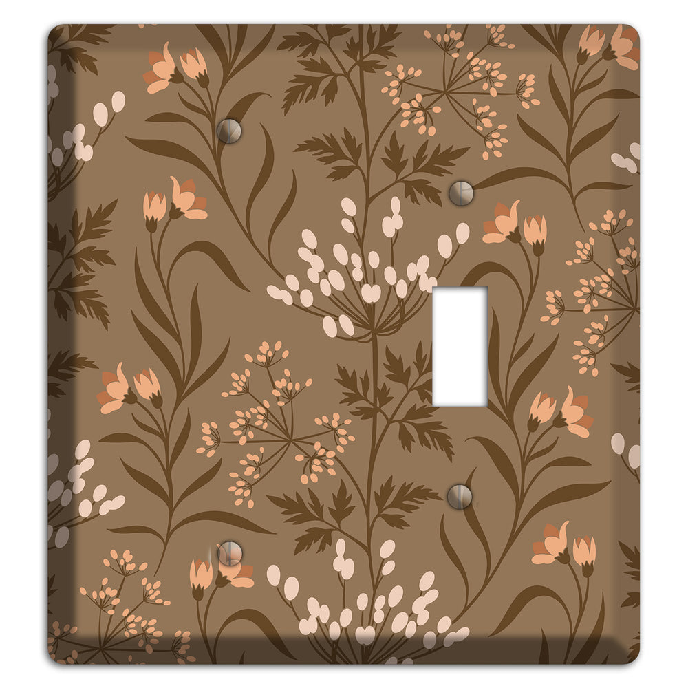 Fall Floral 2 Blank / Toggle Wallplate