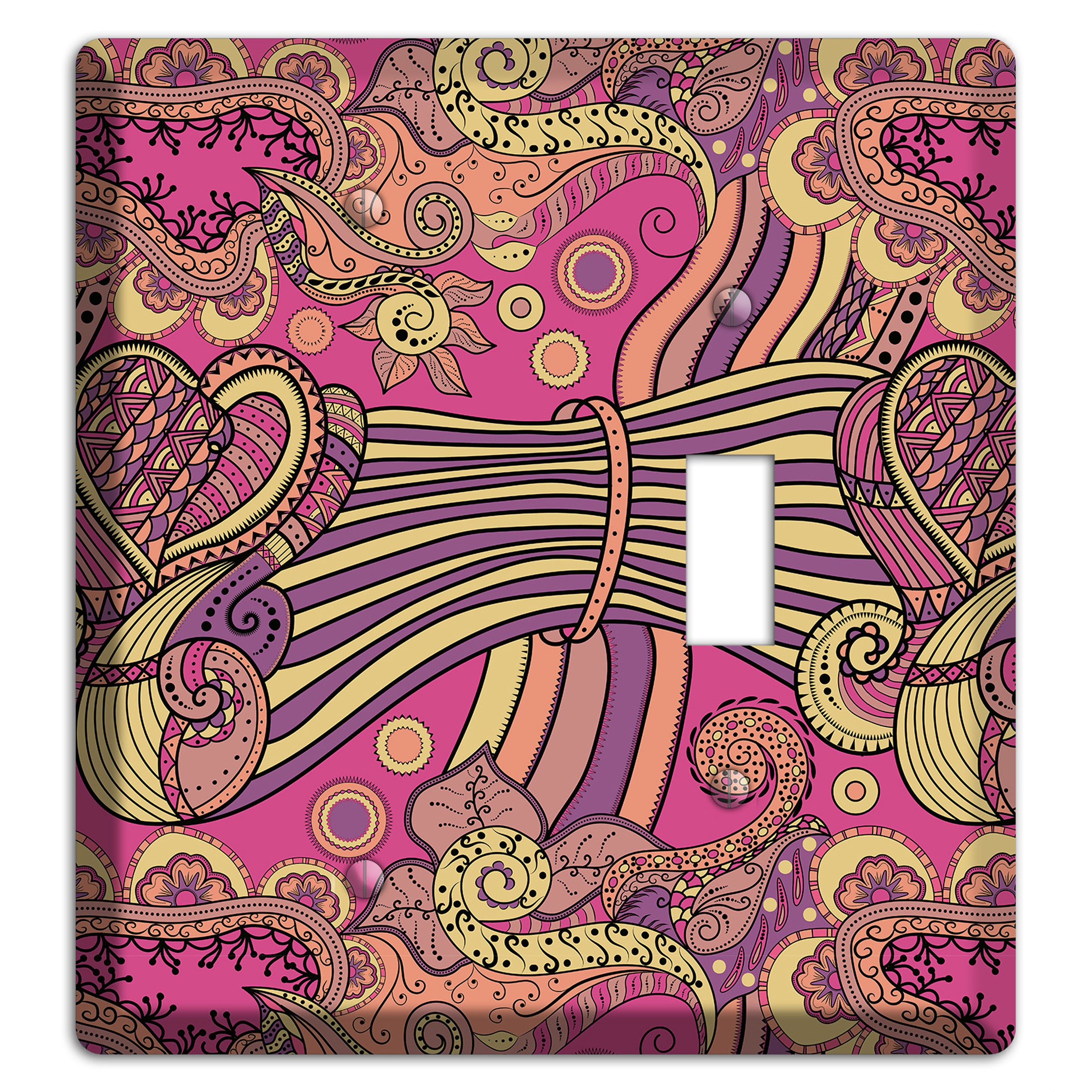 Retro Flourish 1 Blank / Toggle Wallplate
