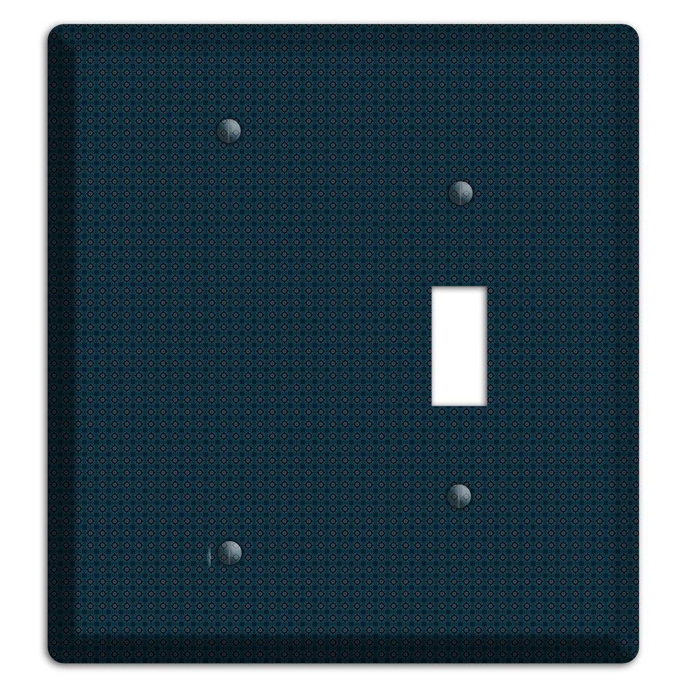 Navy Foulard Blank / Toggle Wallplate