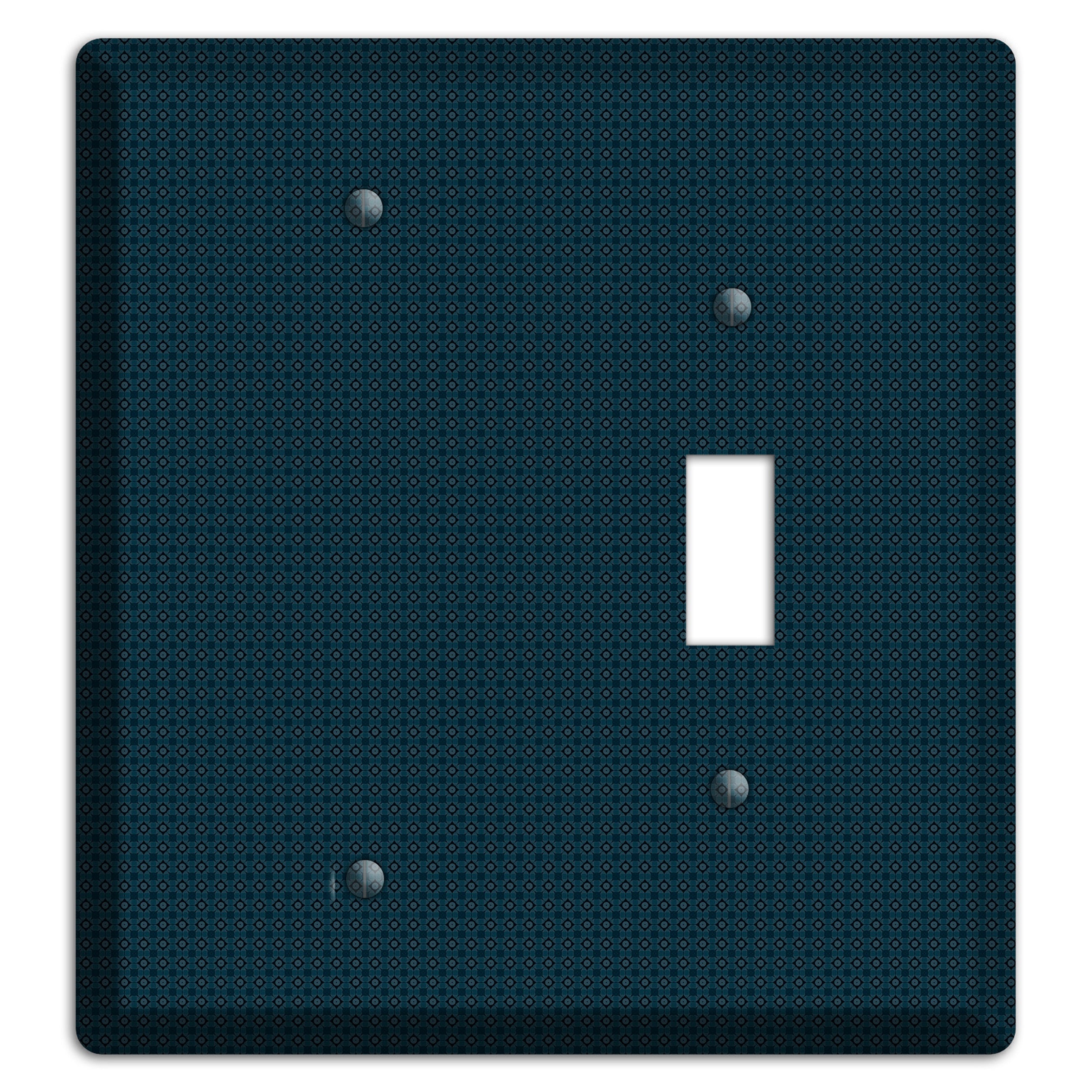 Navy Foulard Blank / Toggle Wallplate