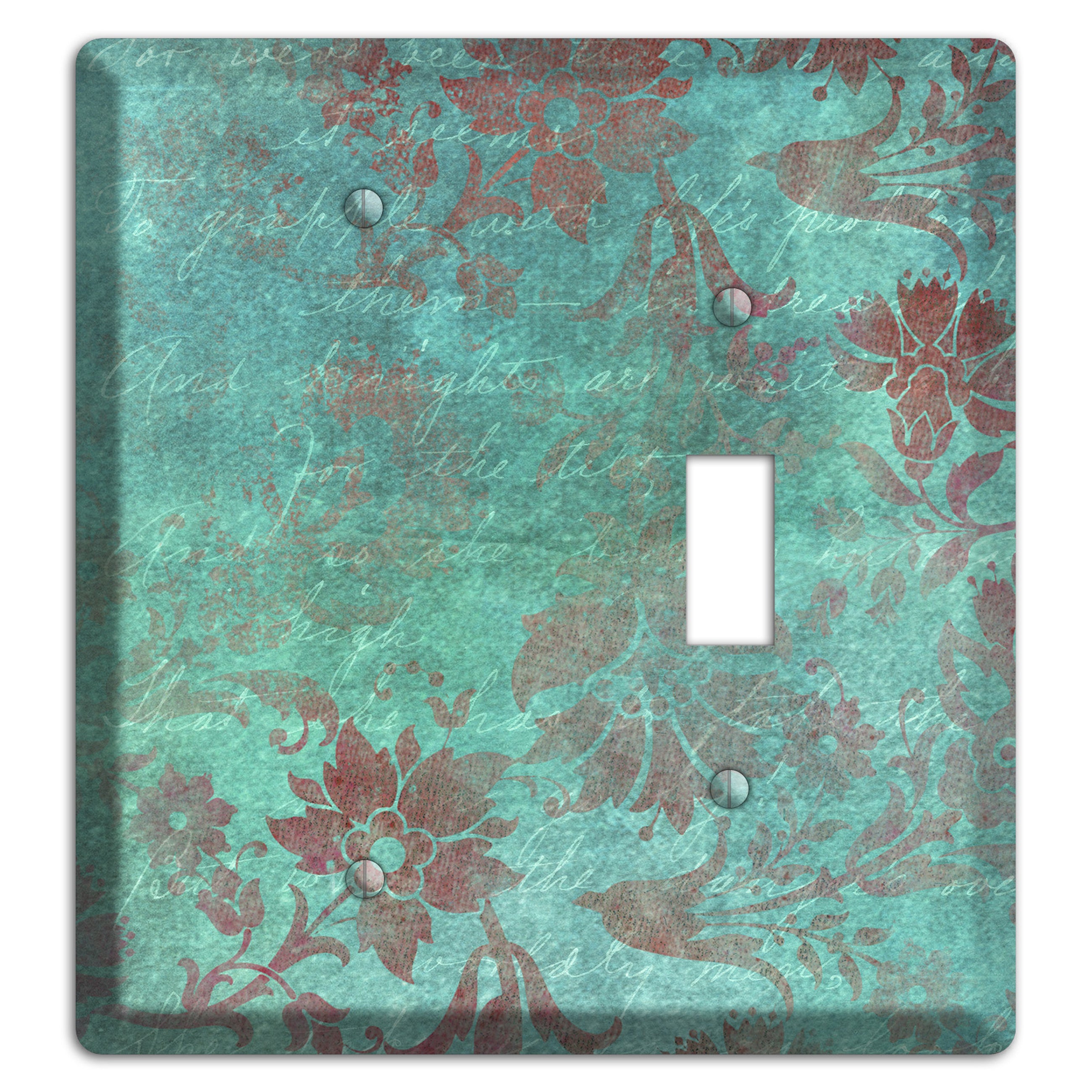 Sea Nymph Whimsical Damask Blank / Toggle Wallplate
