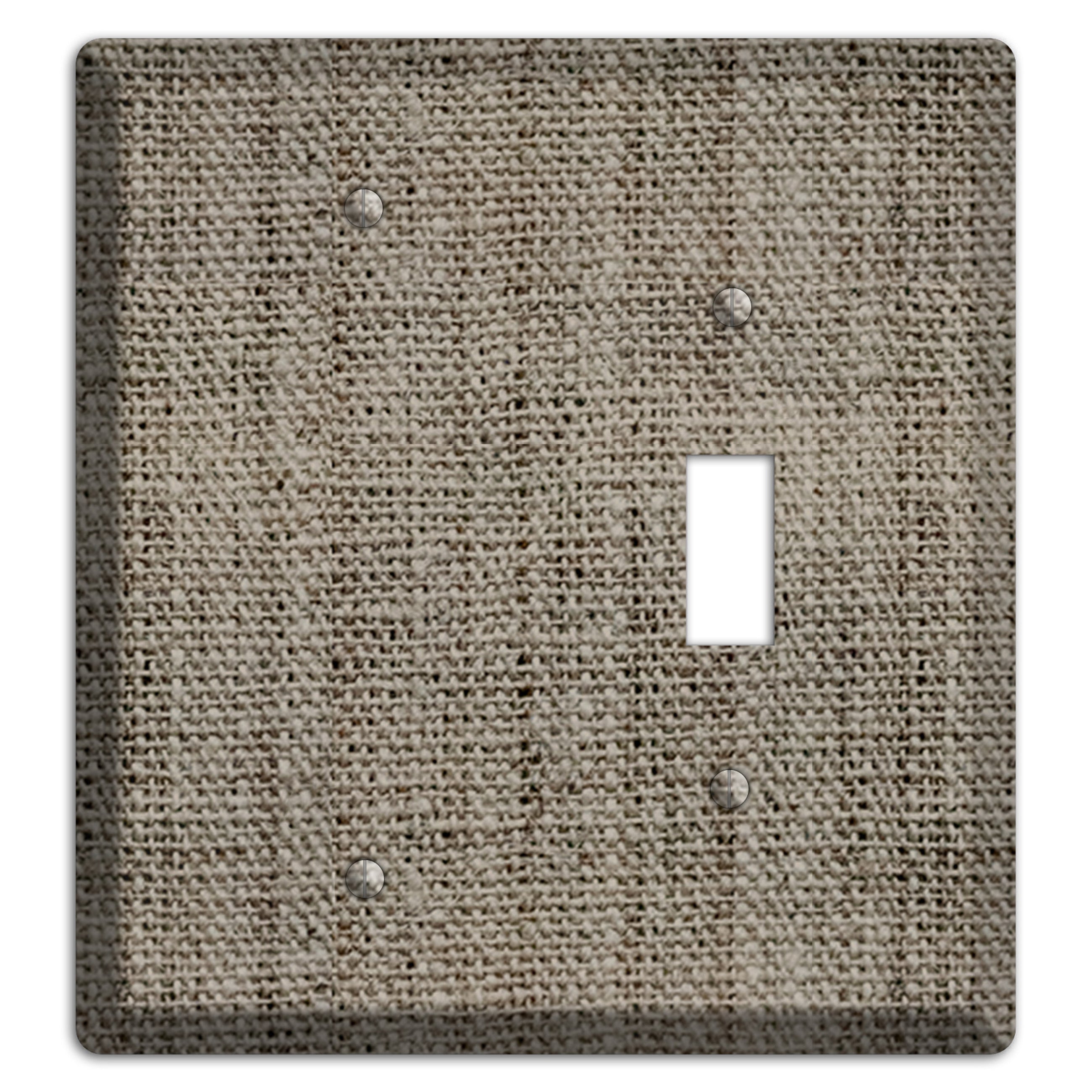 Makara Burlap Blank / Toggle Wallplate