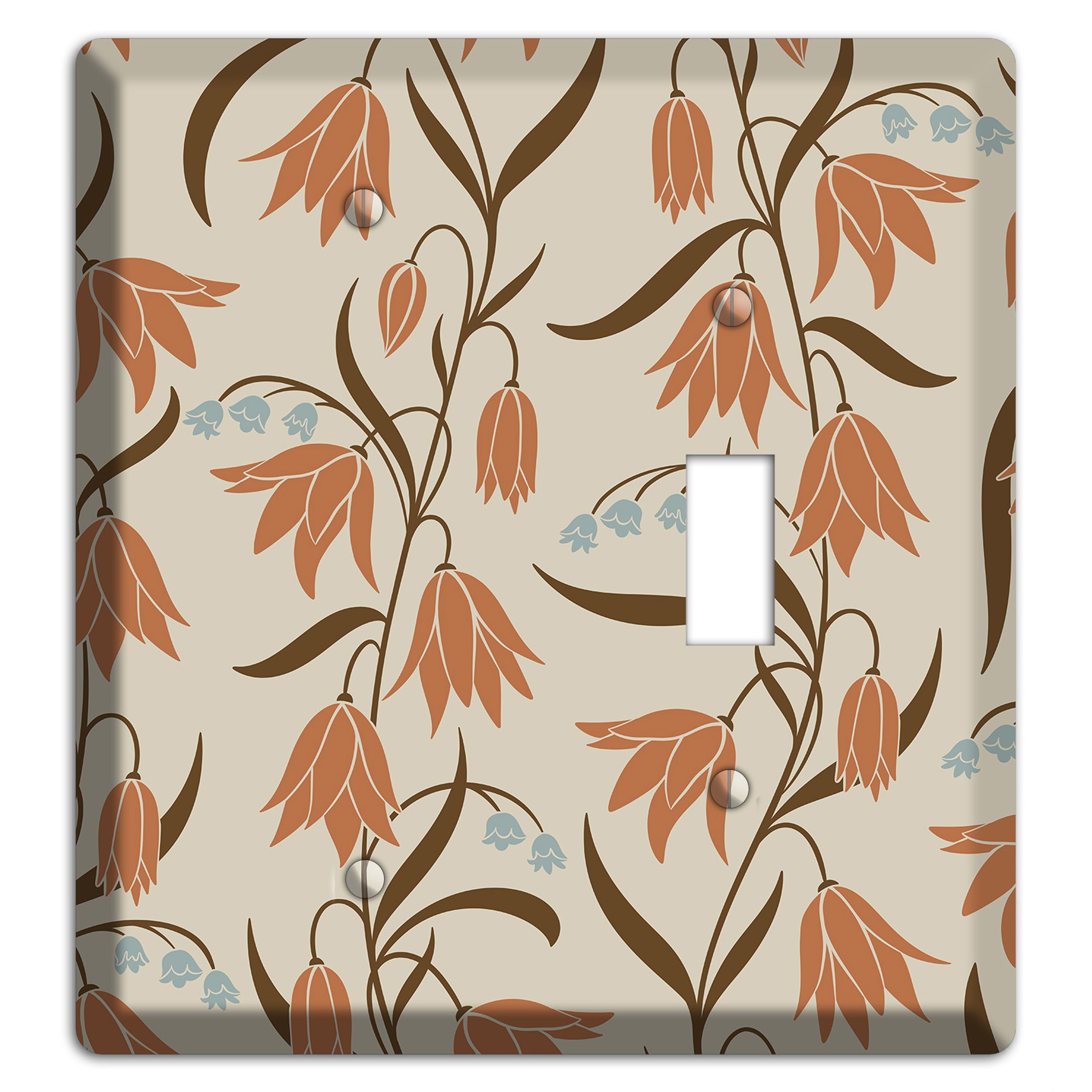 Spring Floral 1 Blank / Toggle Wallplate