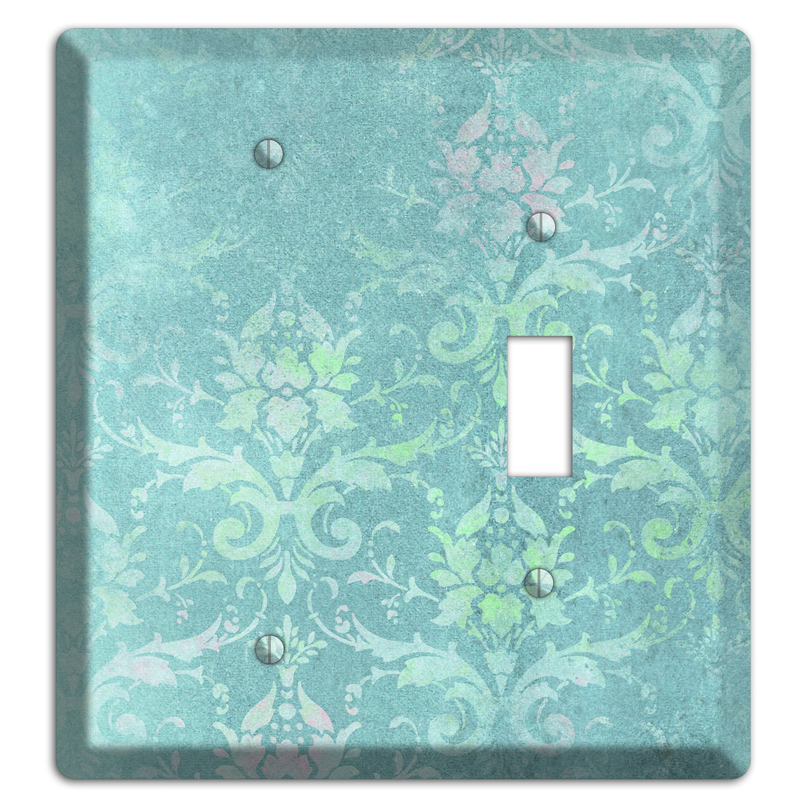 Logan Whimsical Damask Blank / Toggle Wallplate