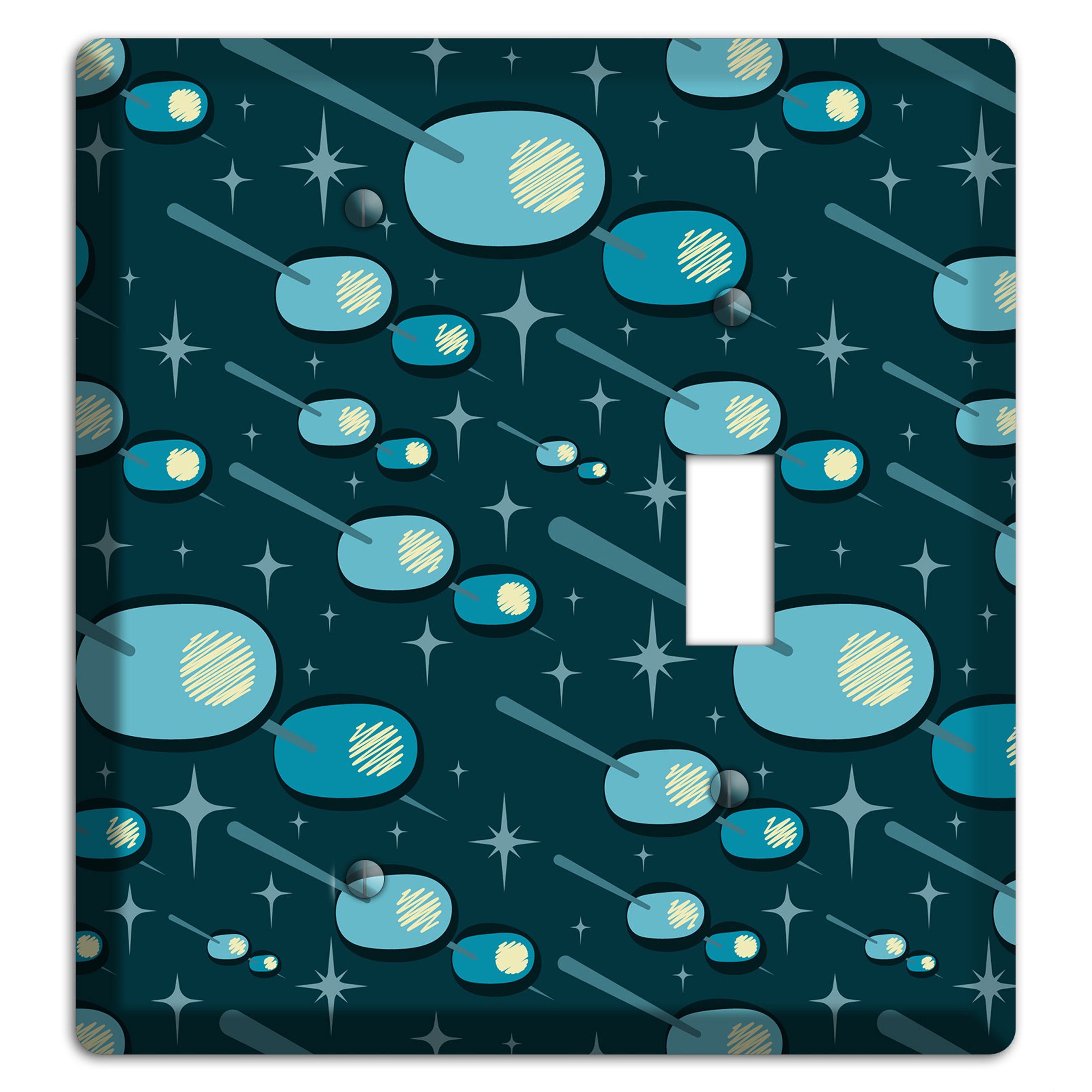Navy Olives Blank / Toggle Wallplate