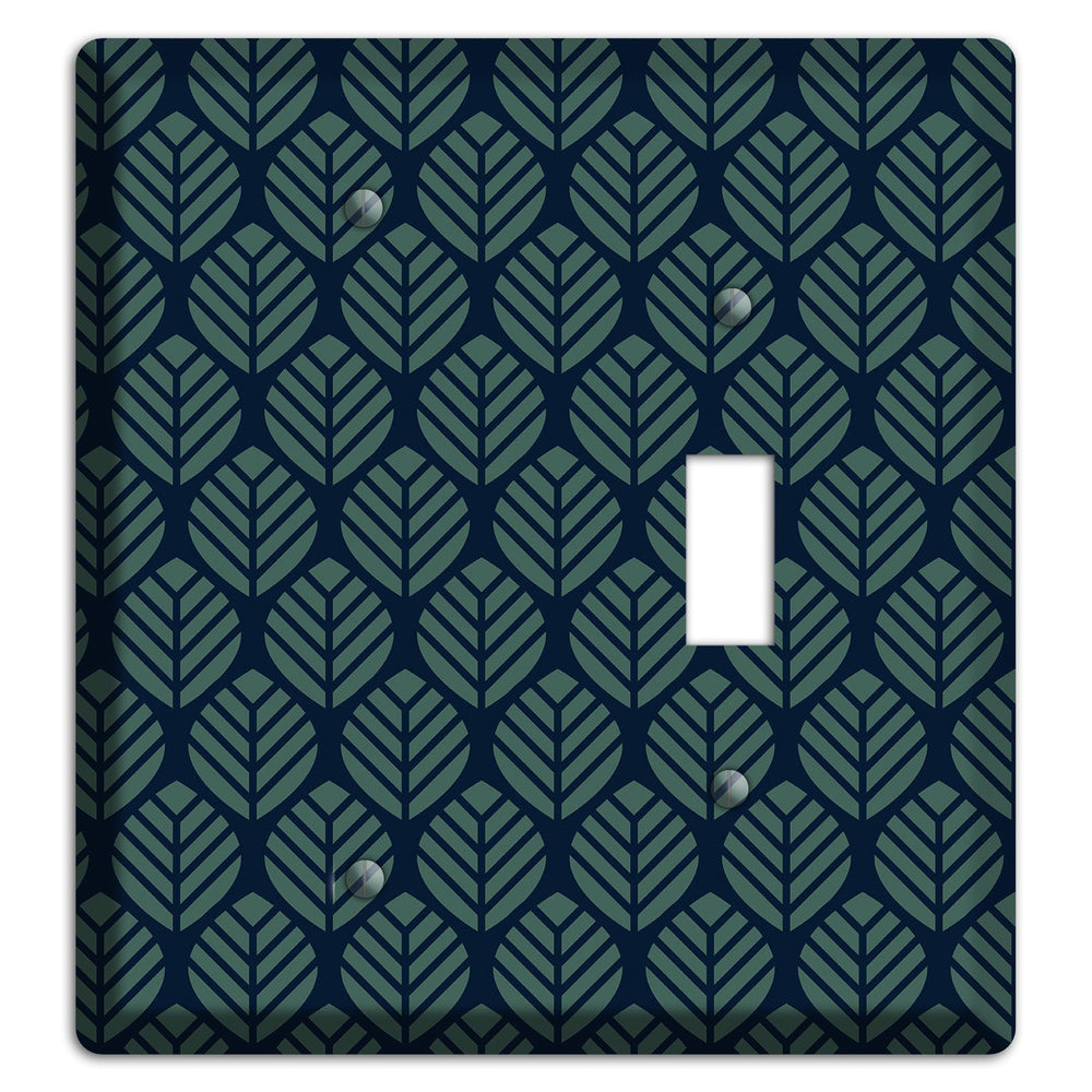 Leaves Style T Blank / Toggle Wallplate