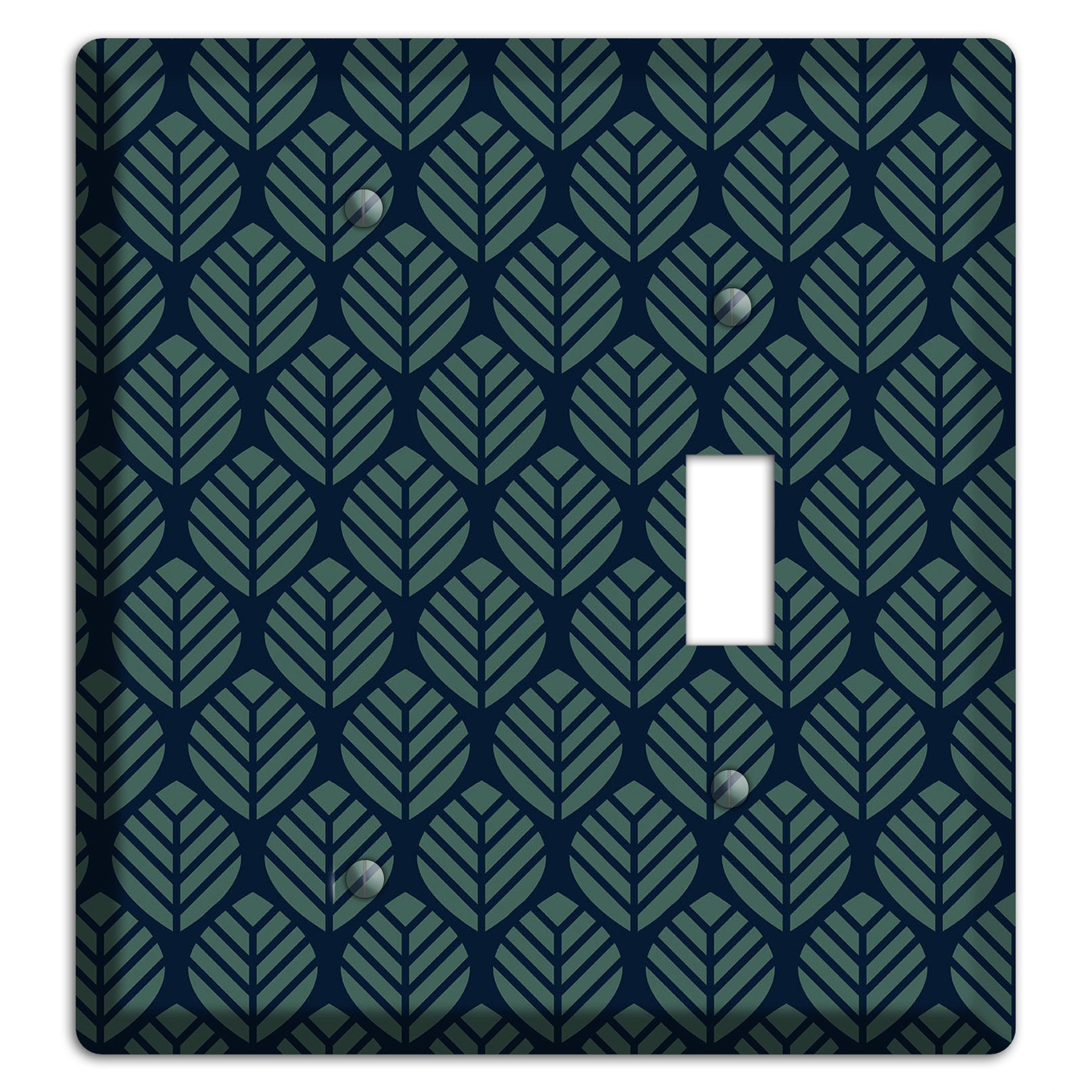 Leaves Style T Blank / Toggle Wallplate