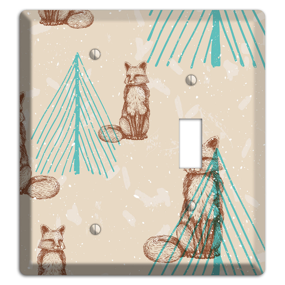 Wildlife Fox Blank / Toggle Wallplate