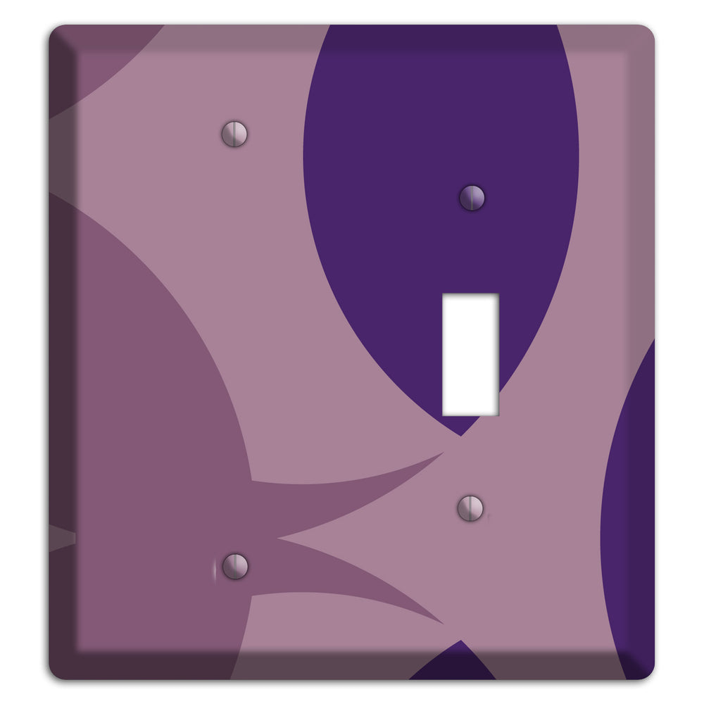 Purple Abstract Blank / Toggle Wallplate