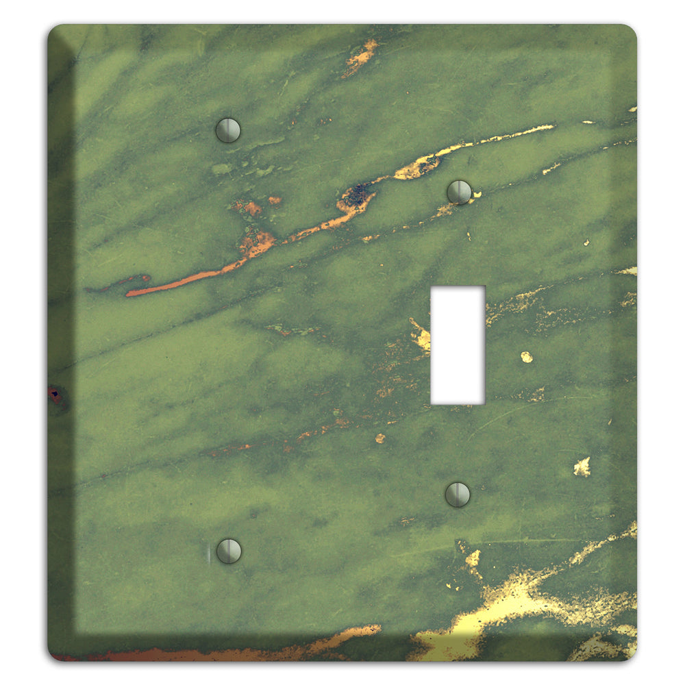 Limed Ash Marble Blank / Toggle Wallplate