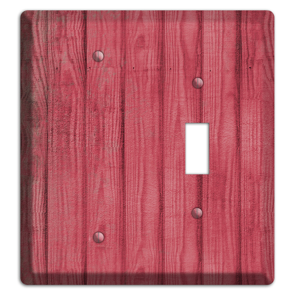 Fuzzy Wuzzy Weathered Wood Blank / Toggle Wallplate