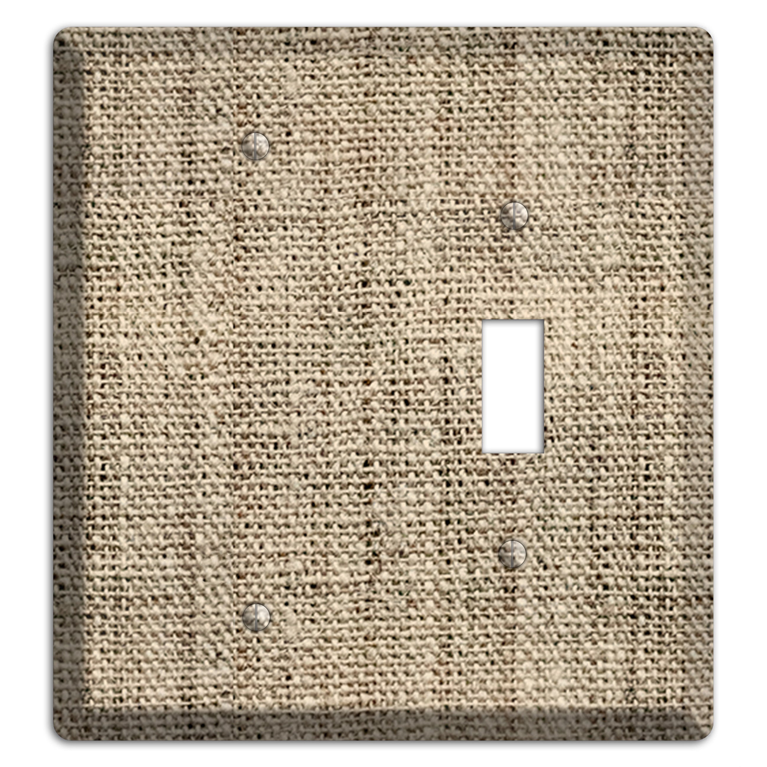 Hillary Burlap Blank / Toggle Wallplate