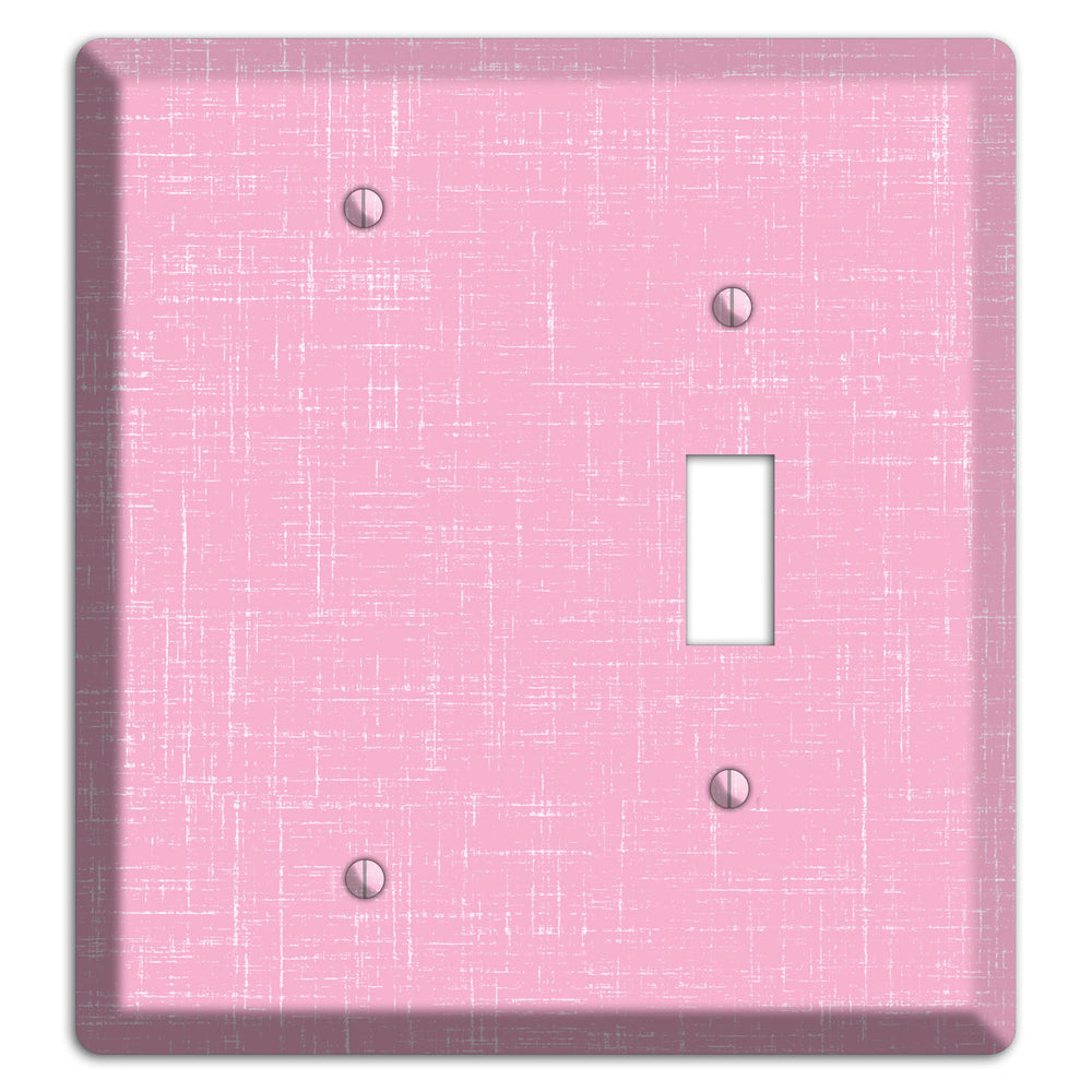 Chantilly Pink Texture Blank / Toggle Wallplate