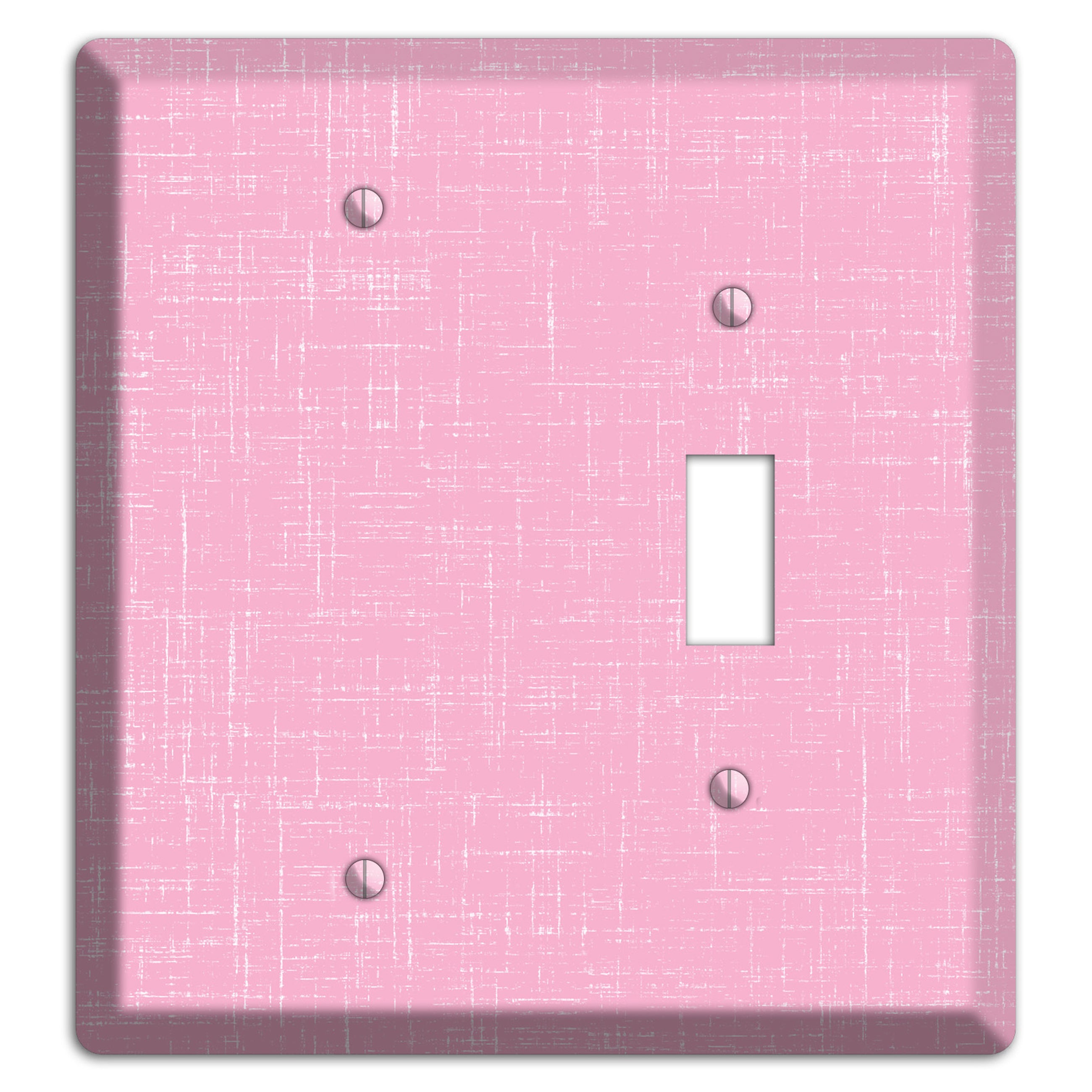 Chantilly Pink Texture Blank / Toggle Wallplate