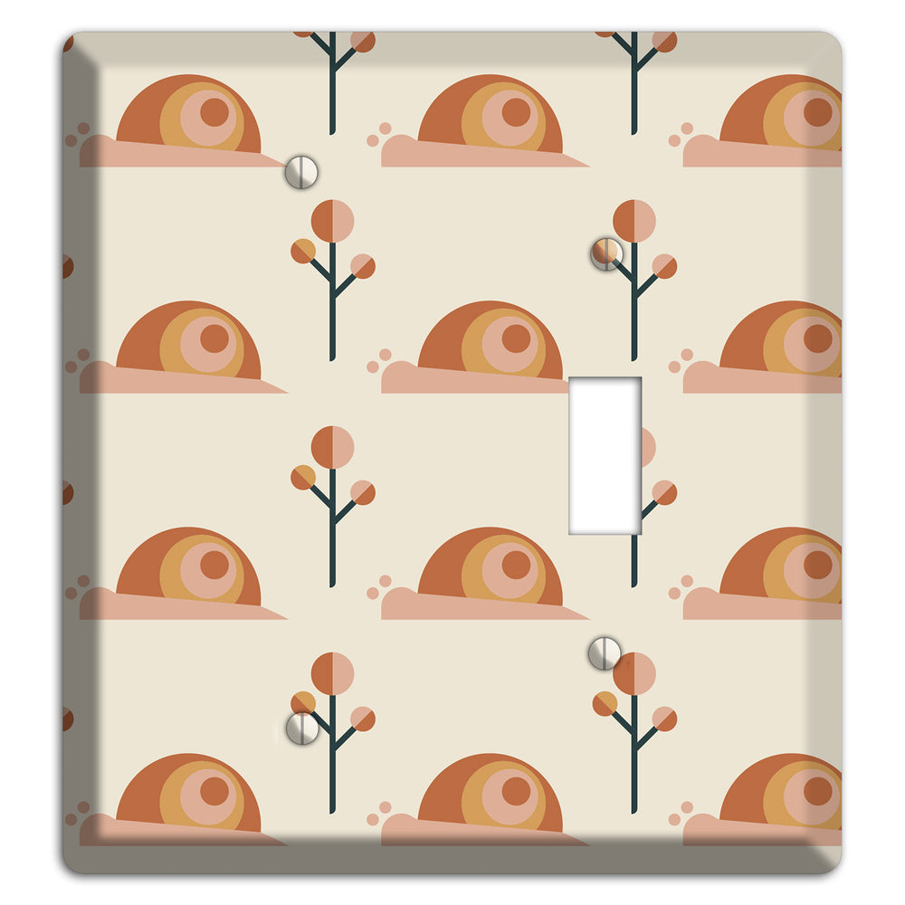 Retro Snails Blank / Toggle Wallplate