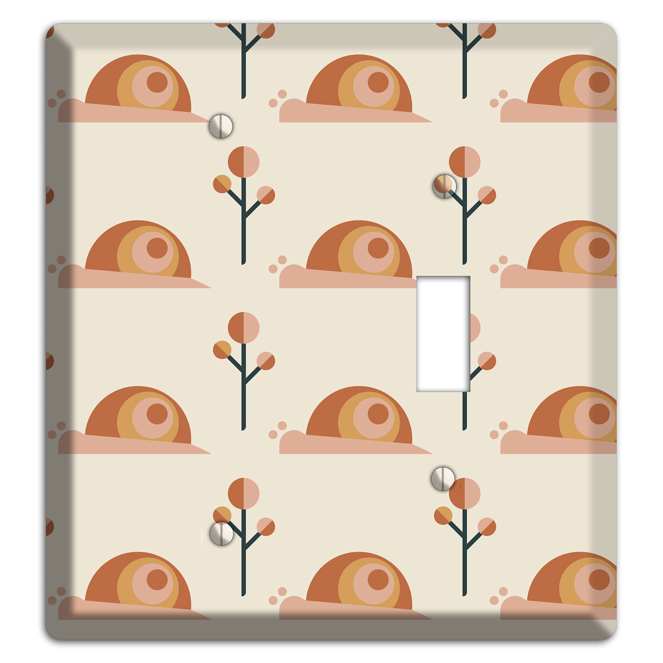 Retro Snails Blank / Toggle Wallplate