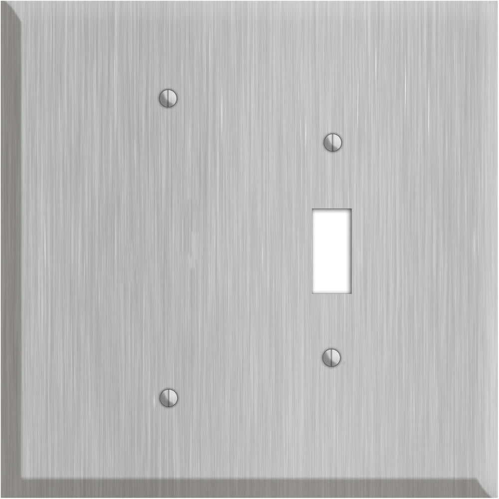 Oversized Discontinued Stainless Steel Blank / Toggle Wallplate