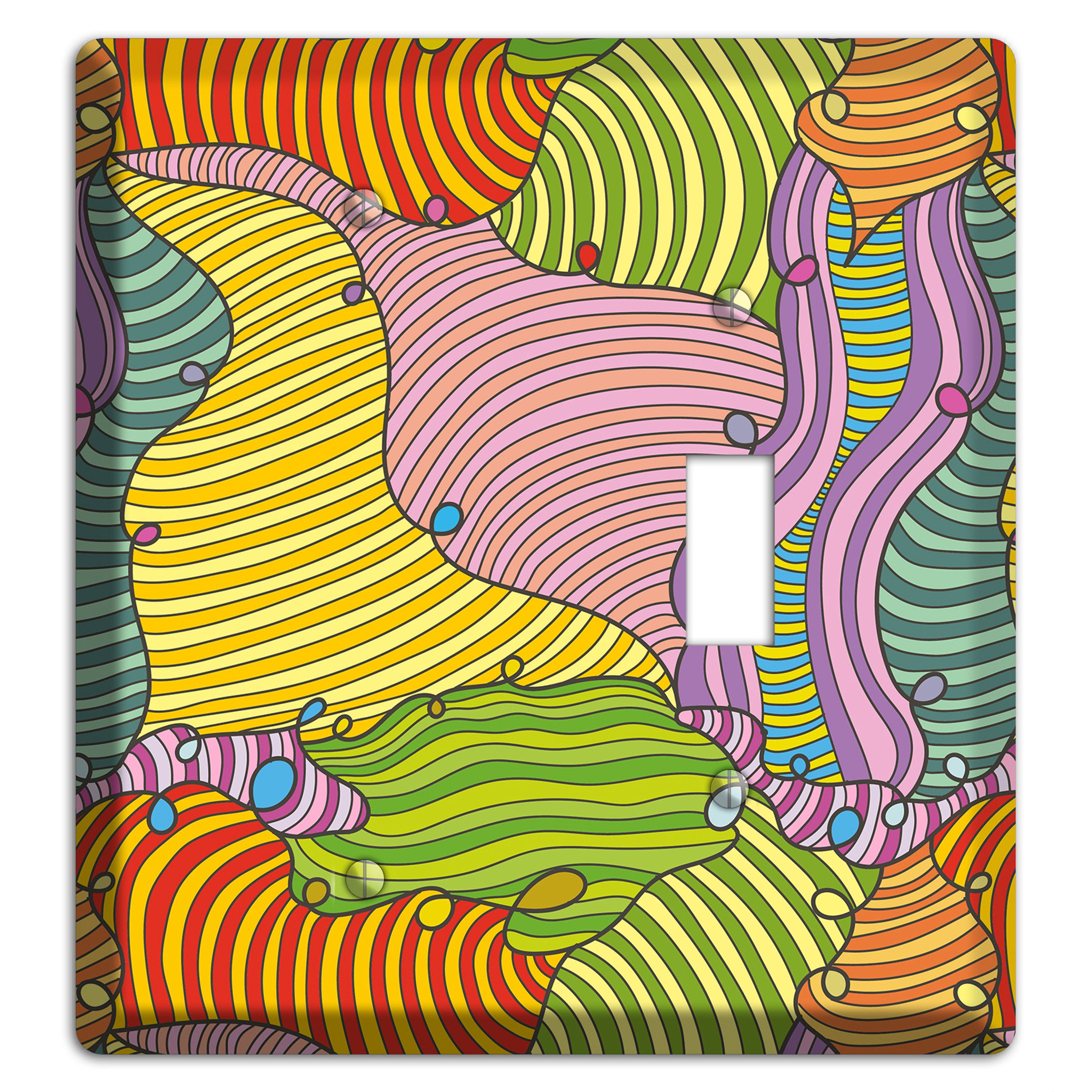 Retro Flourish 5 Blank / Toggle Wallplate