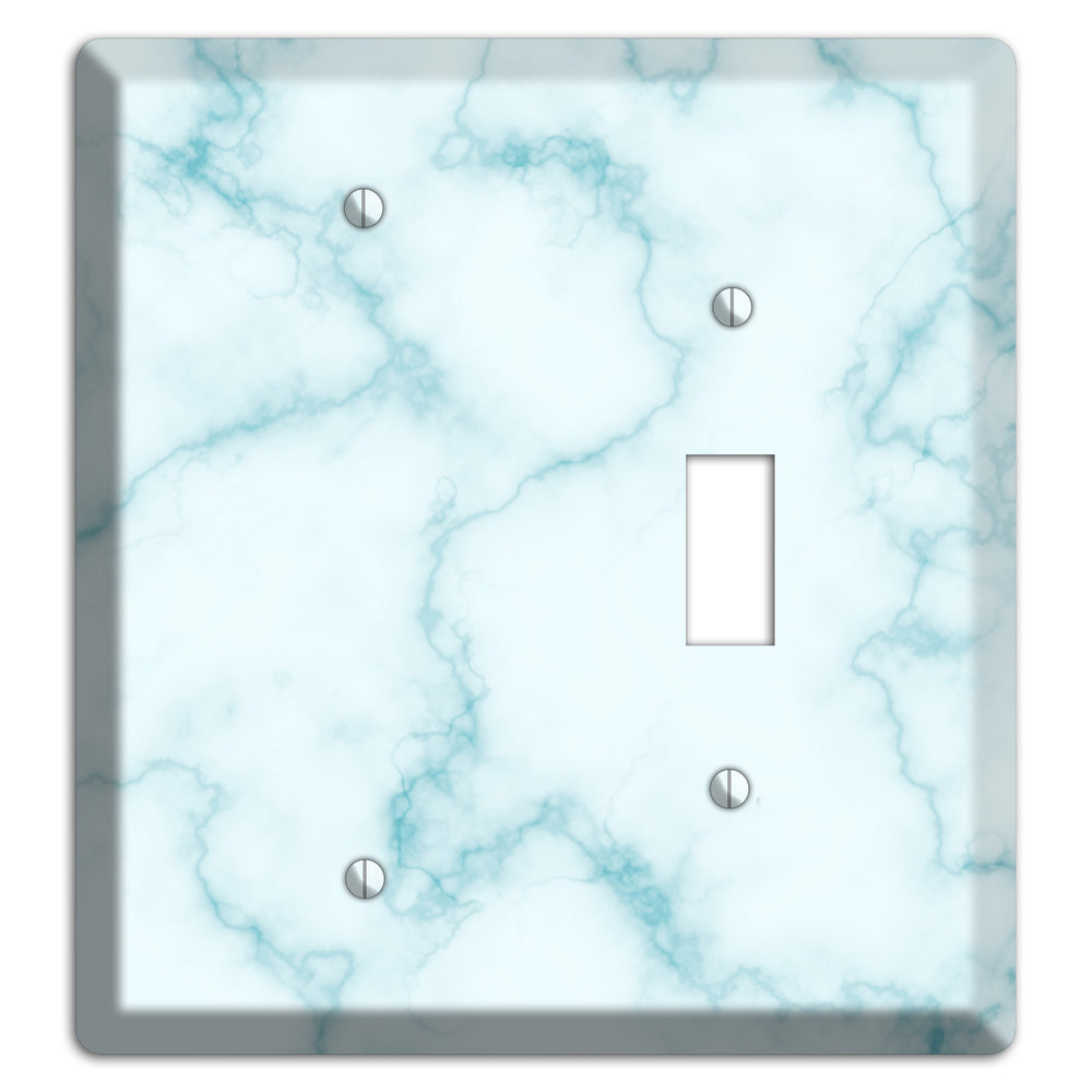 Blue Stained Marble Blank / Toggle Wallplate