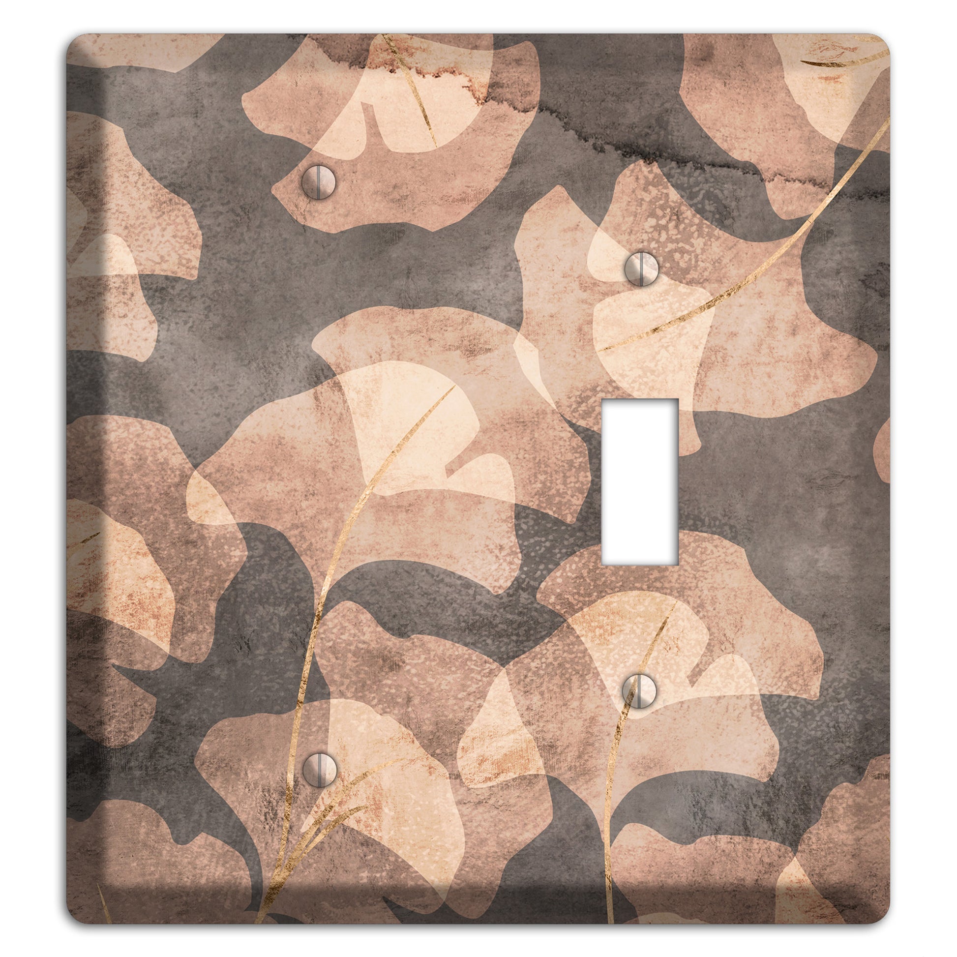 Watercolor Ginkgo Blank / Toggle Wallplate