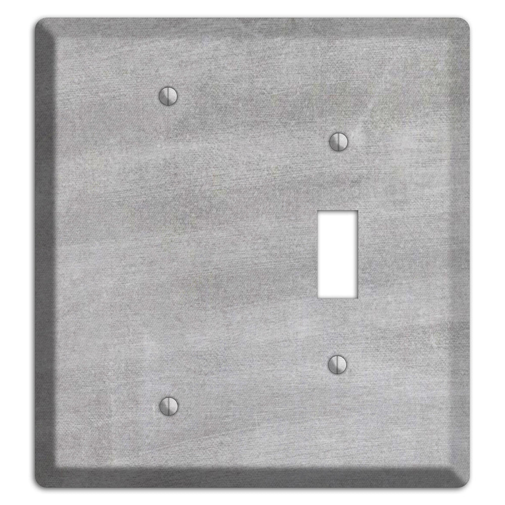 Chalk Light Grey Blank / Toggle Wallplate