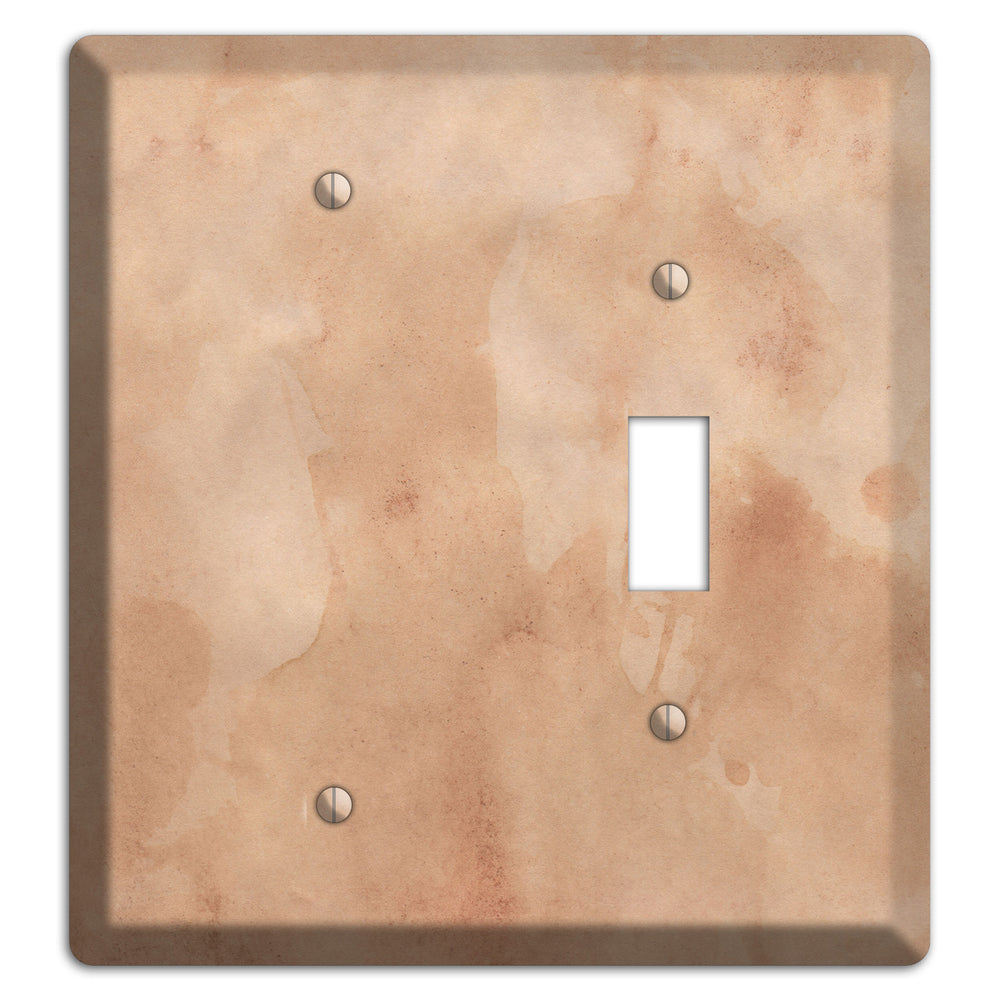 Aged Paper 1 Blank / Toggle Wallplate