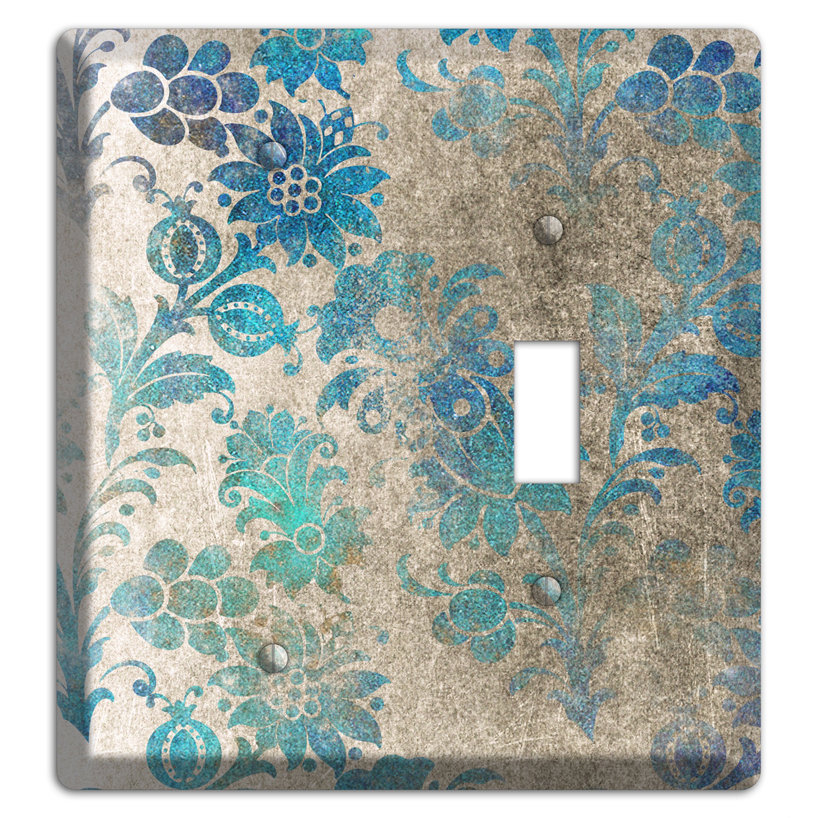 Mantle Whimsical Damask Blank / Toggle Wallplate