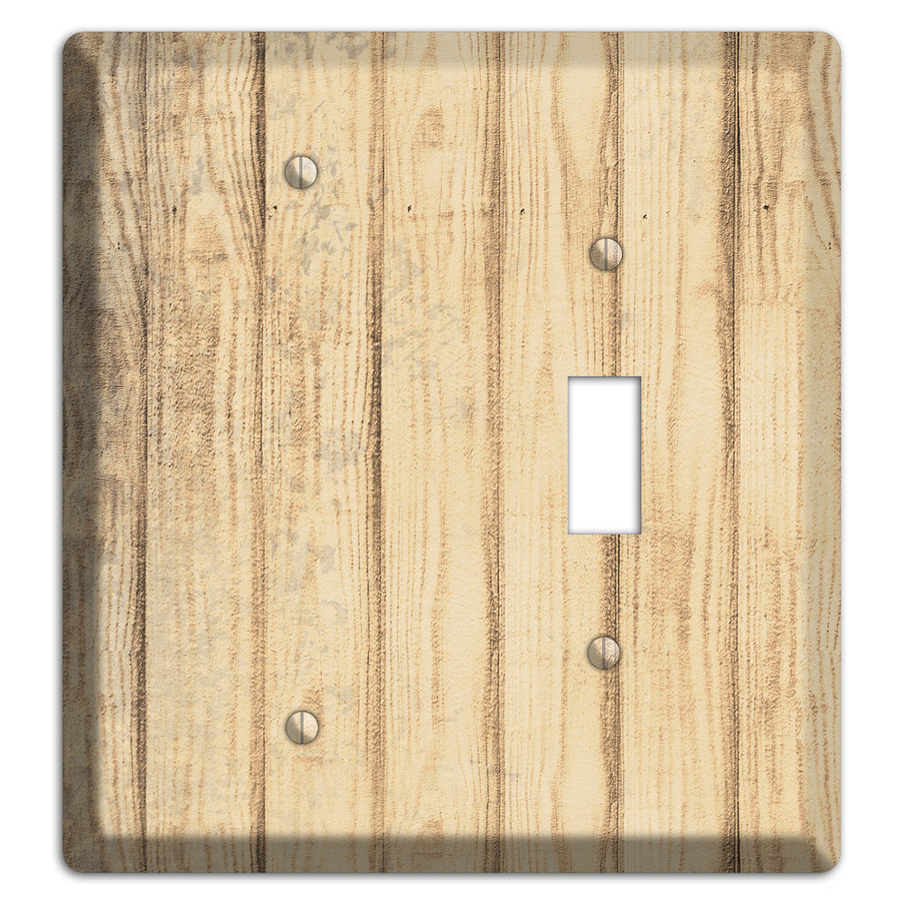 Hampton Weathered Wood Blank / Toggle Wallplate