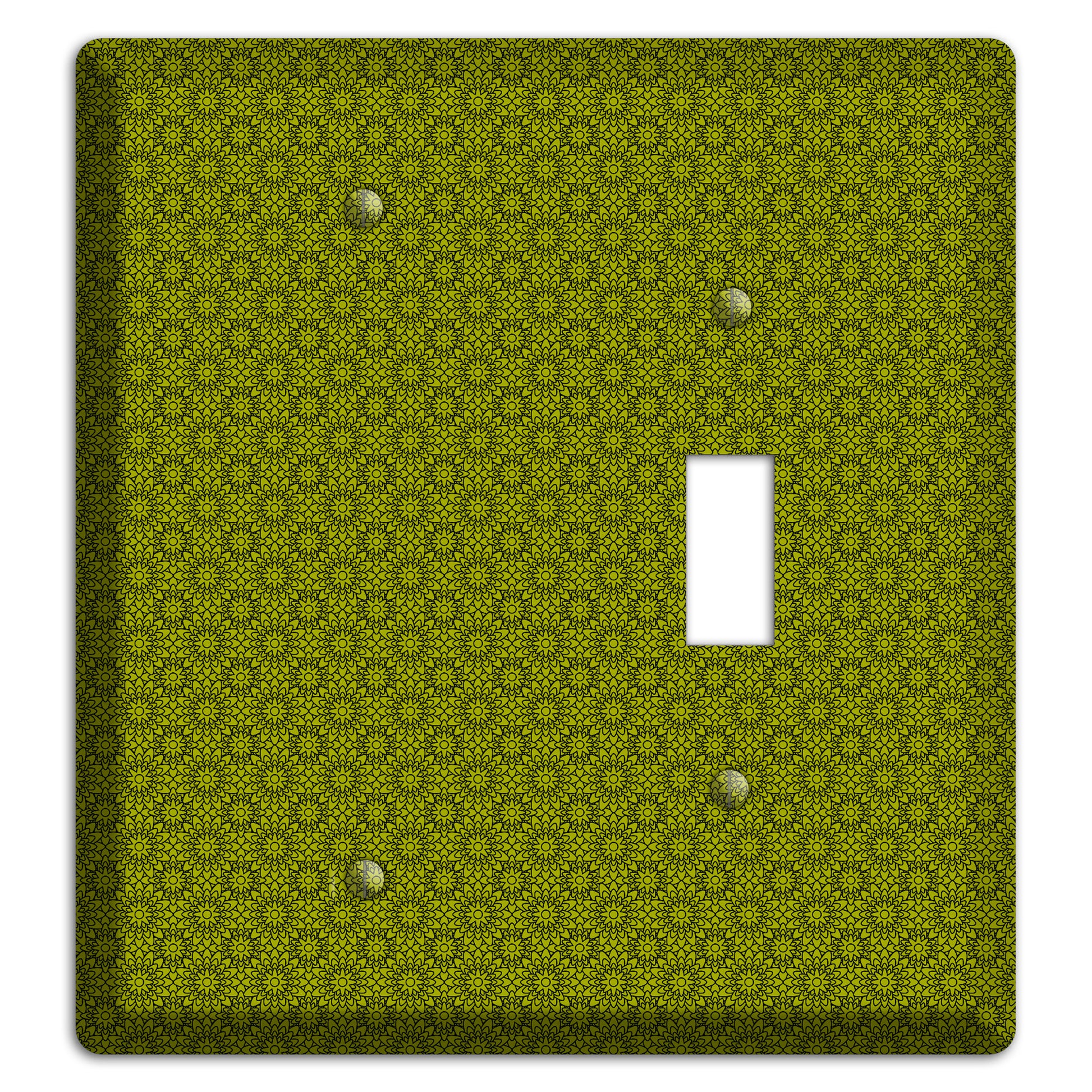 Multi Green Foulard Blank / Toggle Wallplate