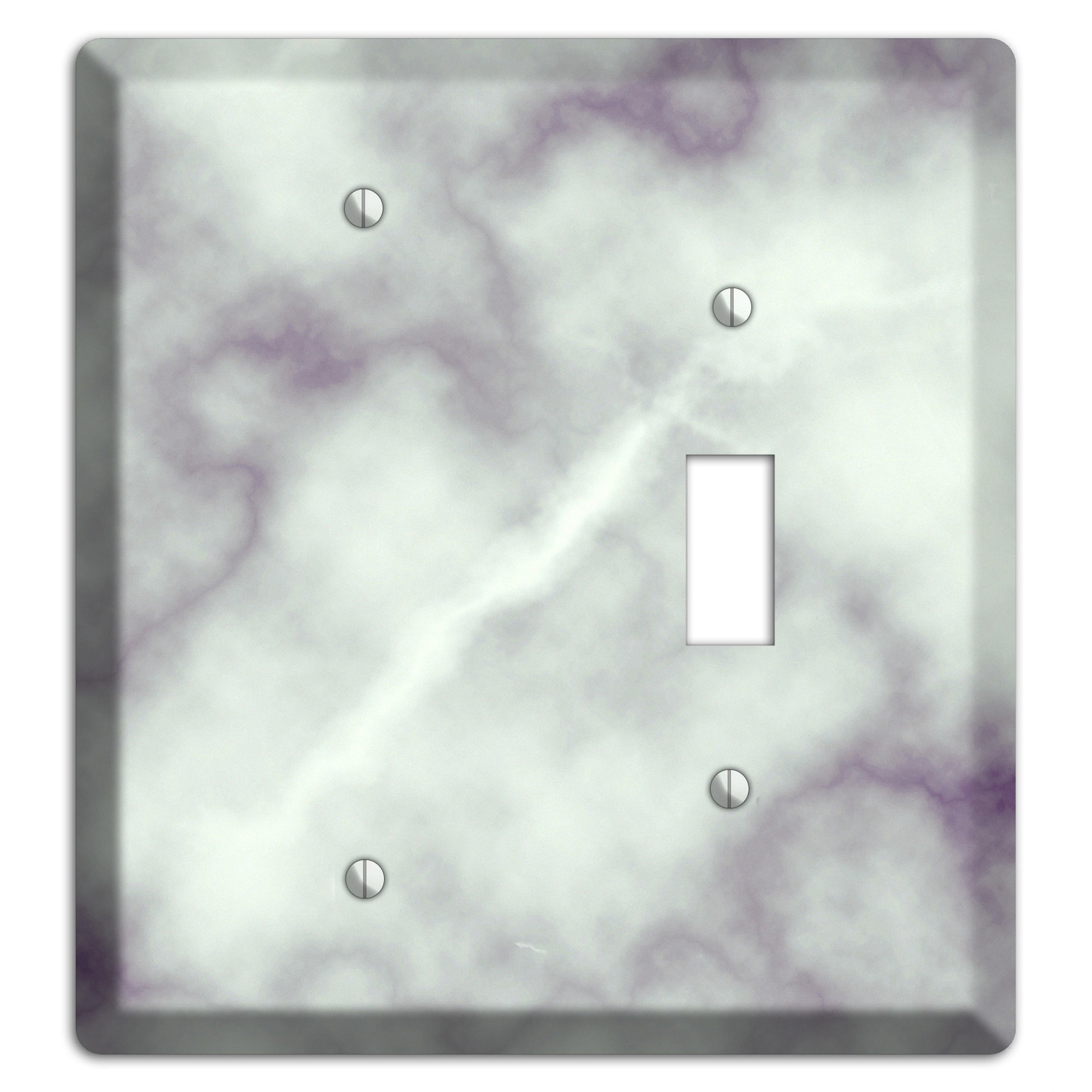 Gray Nurse Marble Blank / Toggle Wallplate